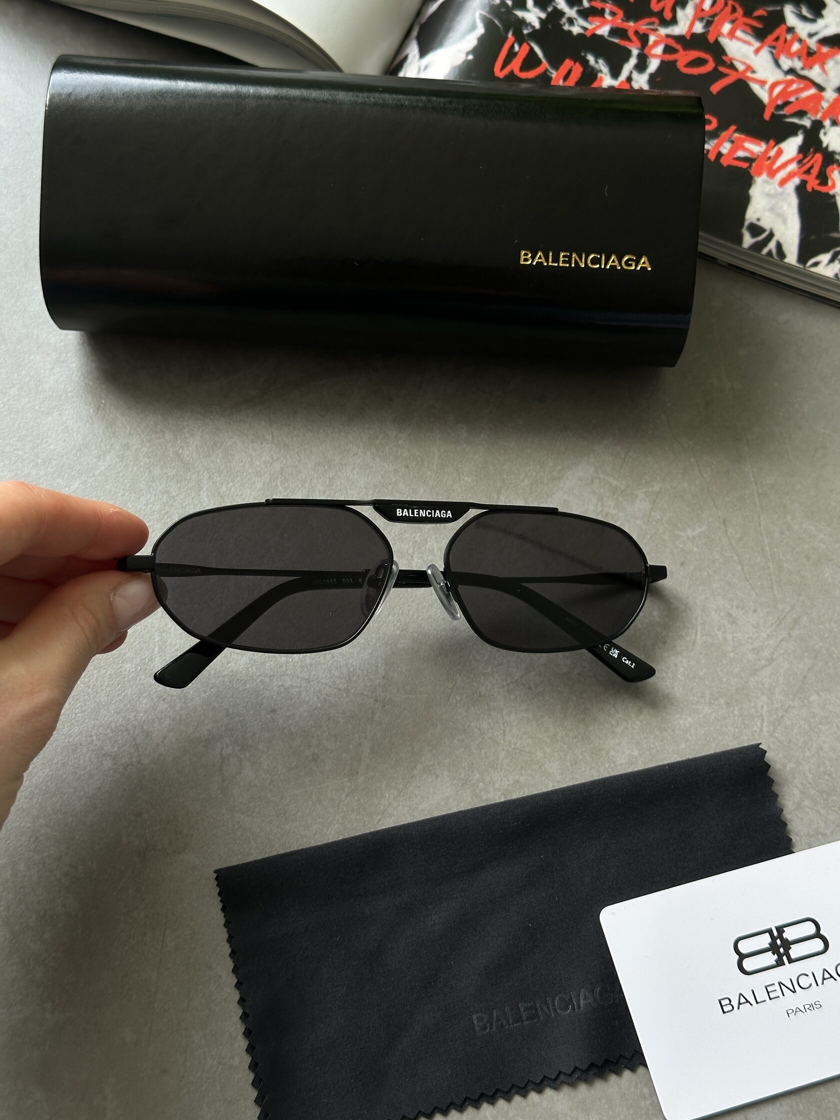 Balenciaga Black/Black BB0245S 001 - 8