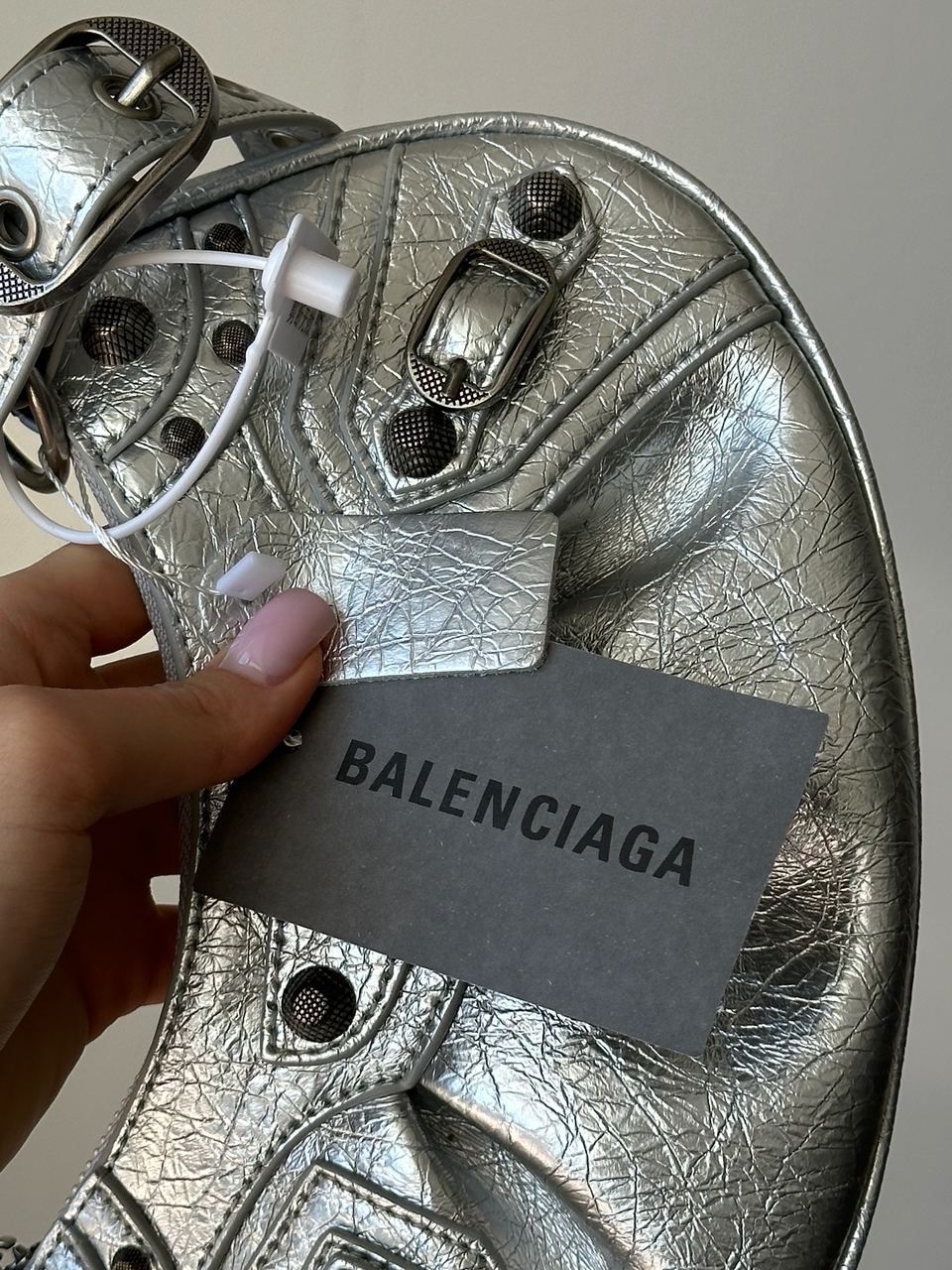 Balenciaga Le Cagole XS Shoulder Bag Silver - 3