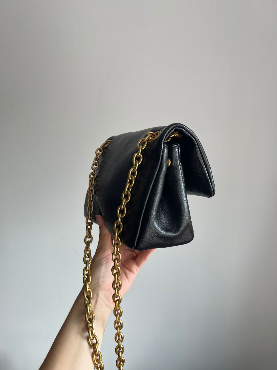 Balenciaga Monaco Mini Chain Bag Black/Gold - 4