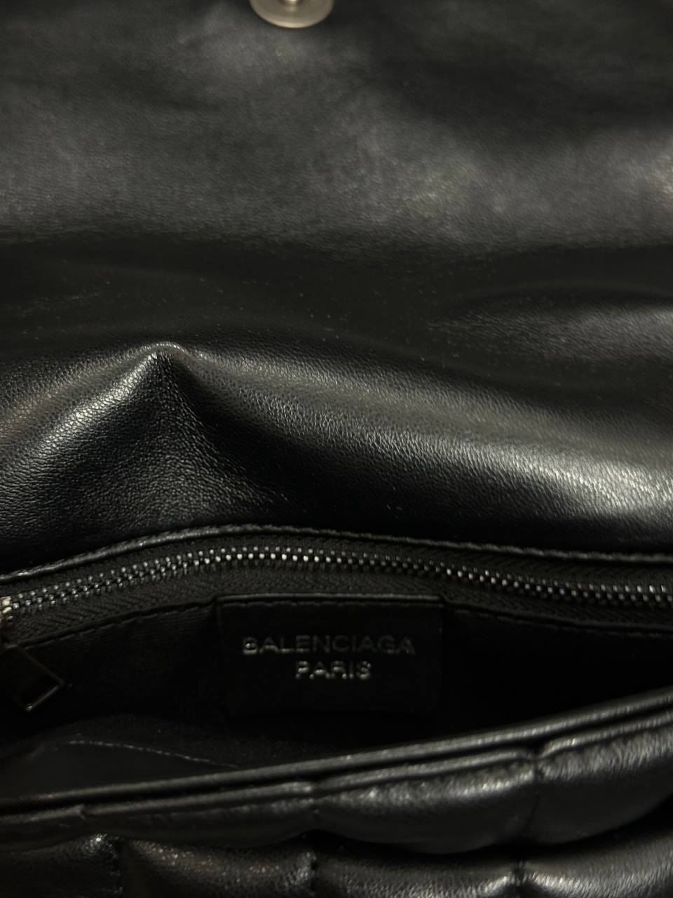 Balenciaga Monaco Mini Chain Bag Black/Silver - 7