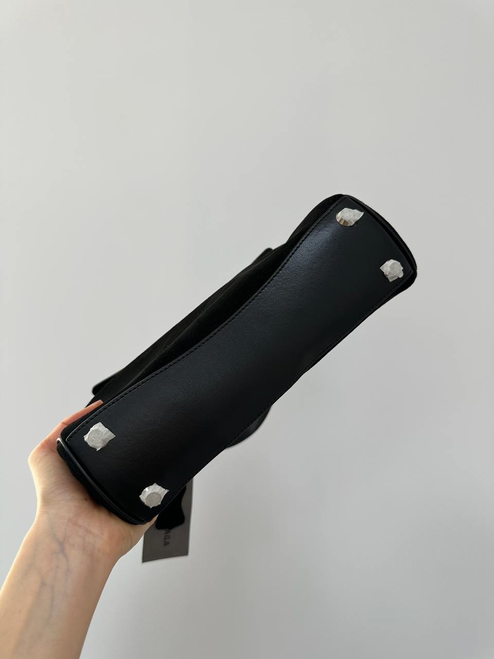 Balenciaga Rodeo Black Suede/Silver Hardware - 13