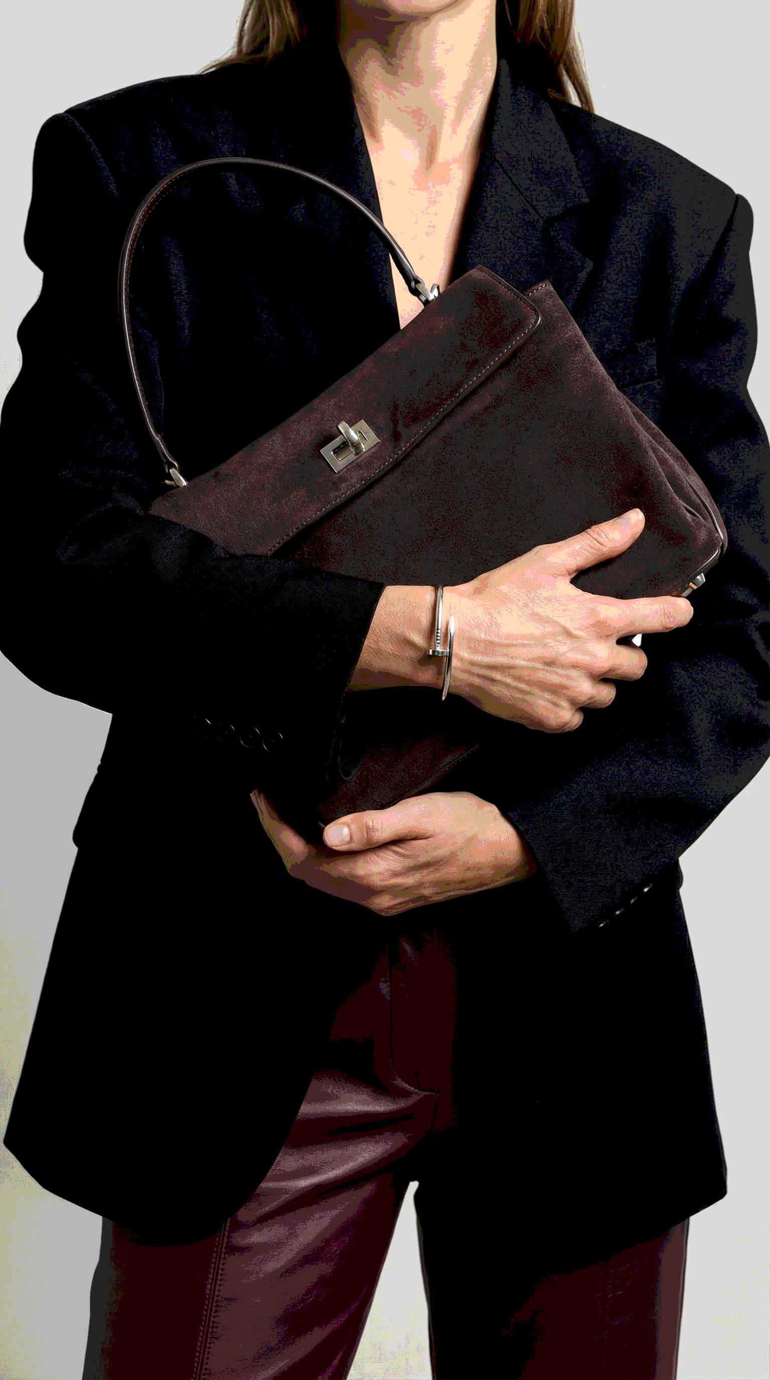 Balenciaga Rodeo Brown Suede/Silver Hardware - 7