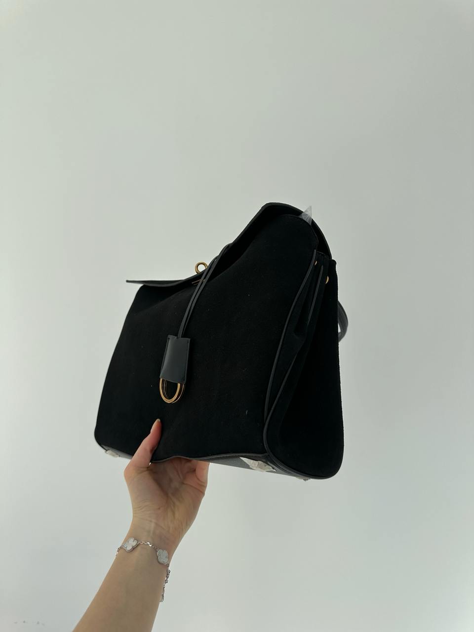 Balenciaga Rodeo Large Suede Black/Gold Hardware - 6