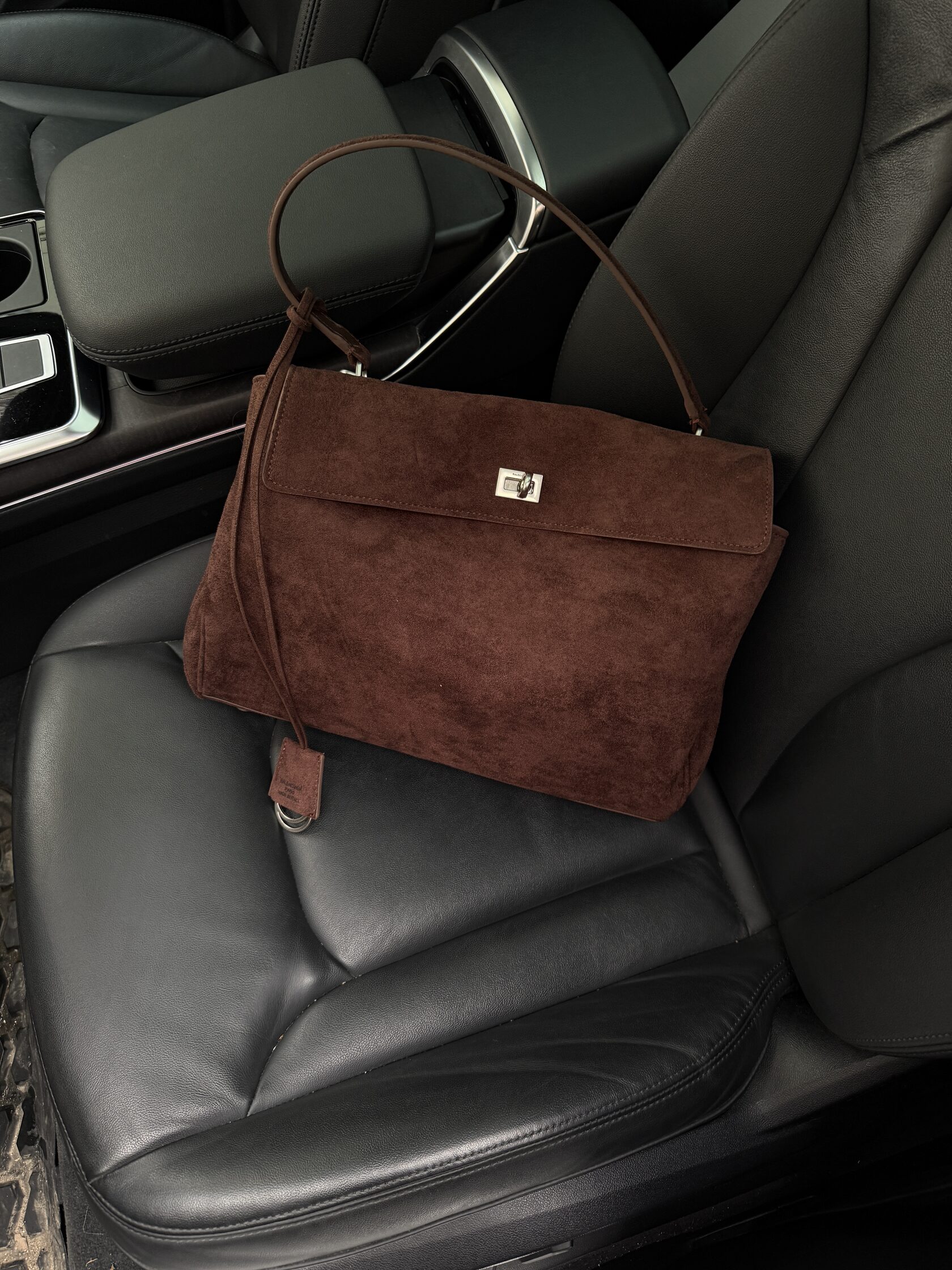 Balenciaga Rodeo Large Suede Brown/Silver Hardware - 11