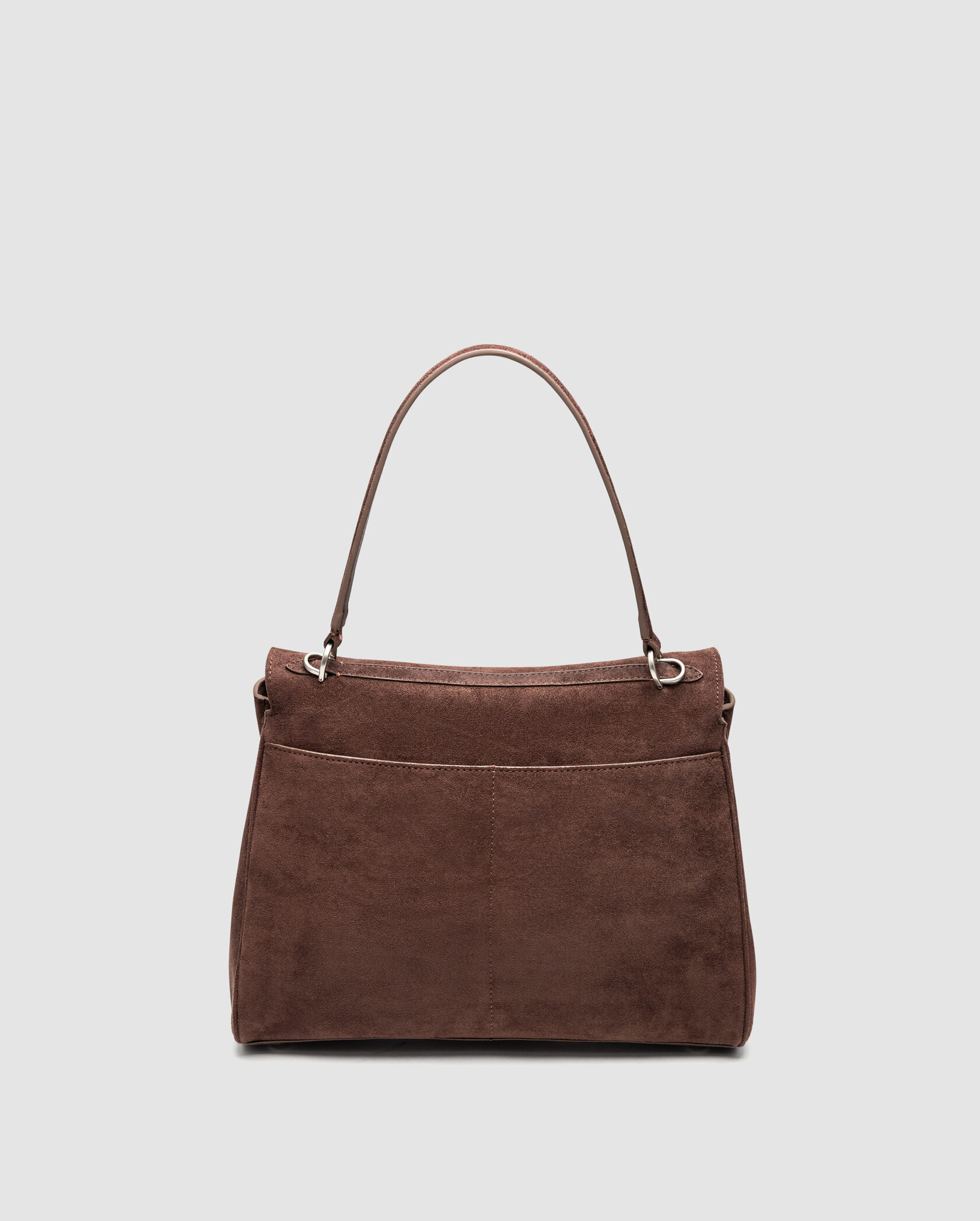 Balenciaga Rodeo Large Suede Brown/Silver Hardware - 18