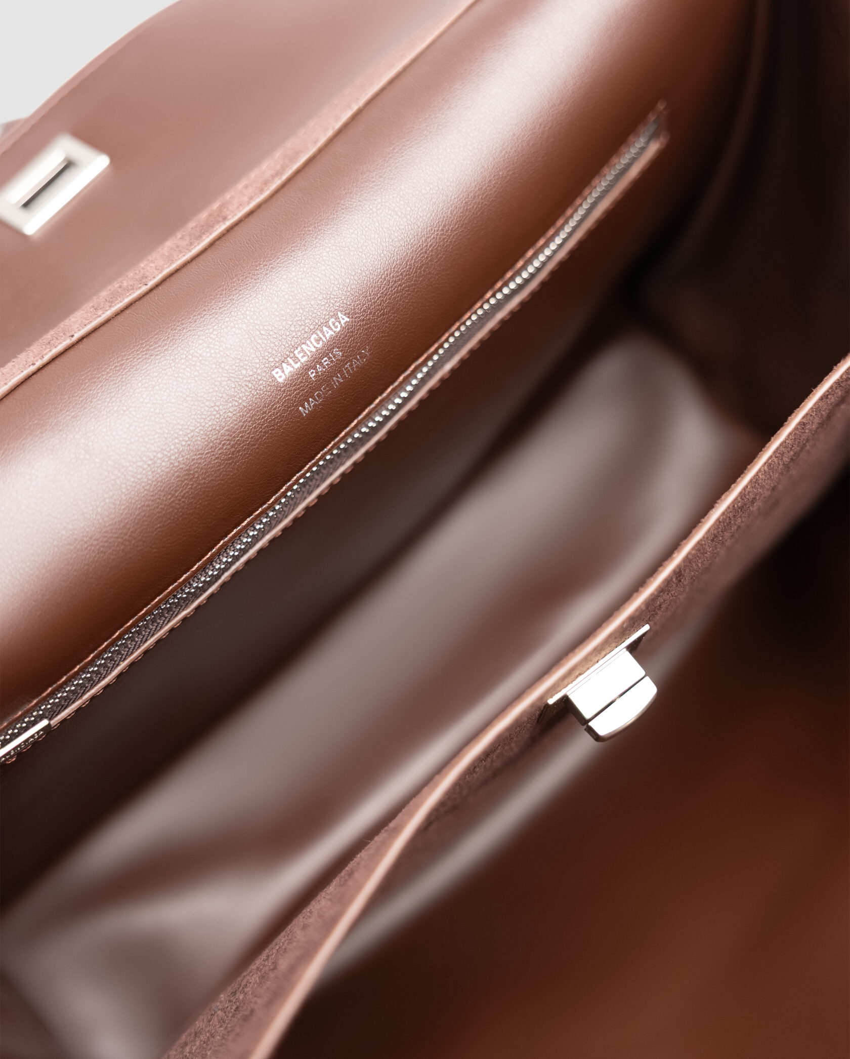 Balenciaga Rodeo Large Suede Brown/Silver Hardware - 26