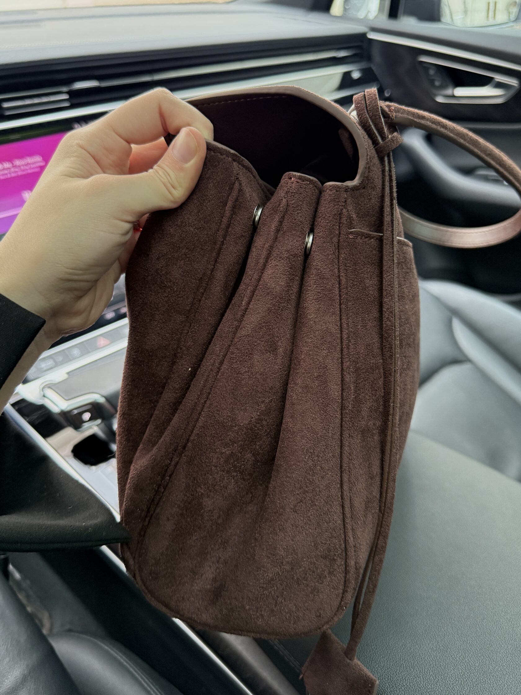 Balenciaga Rodeo Large Suede Brown/Silver Hardware - 29