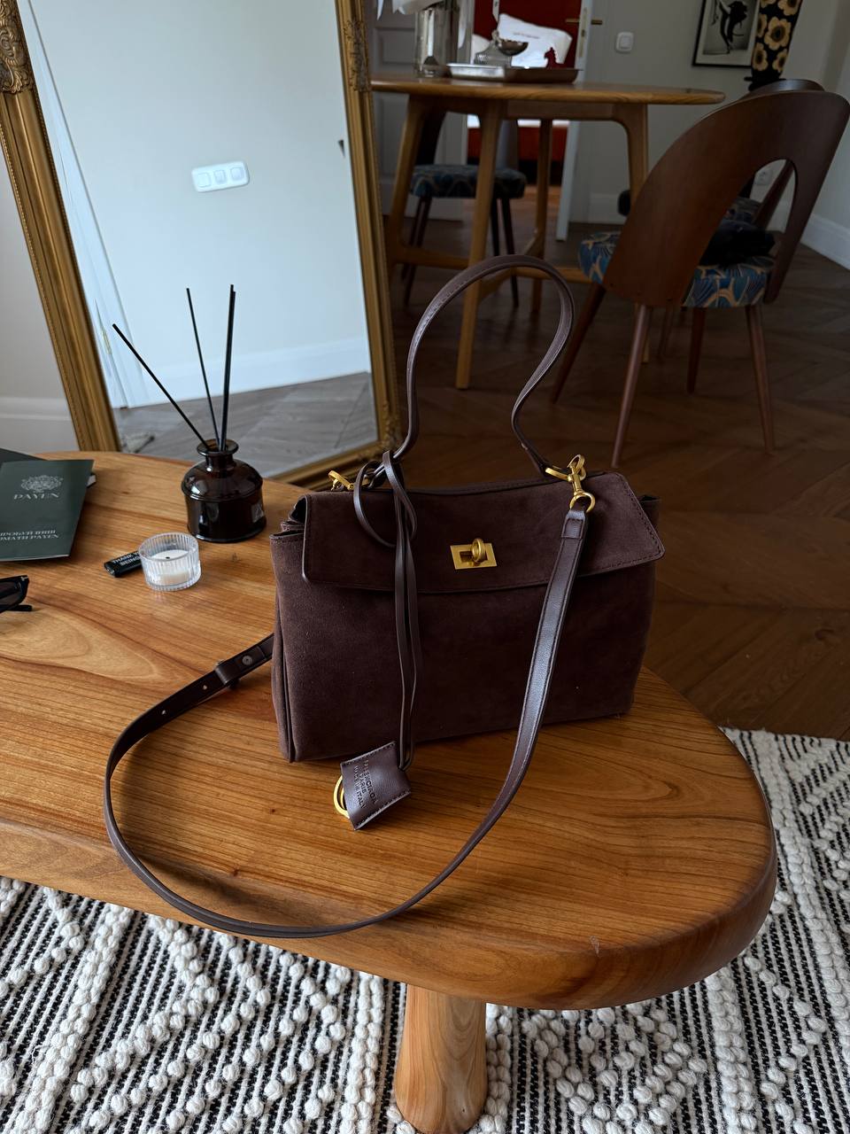 Balenciaga Rodeo Suede Brown/Gold - 2