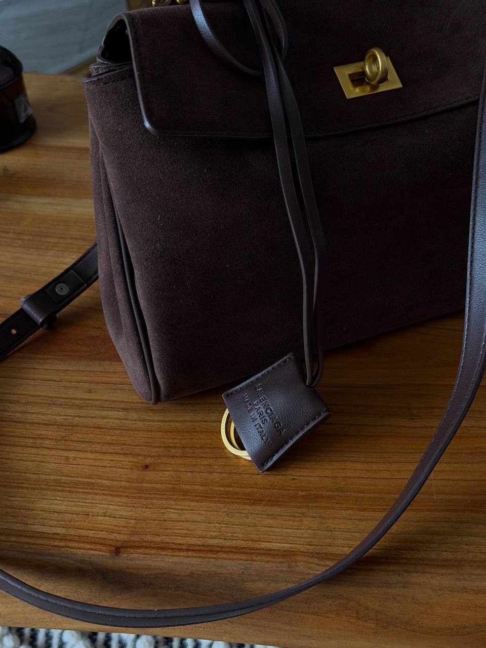 Balenciaga Rodeo Suede Brown/Gold - 8