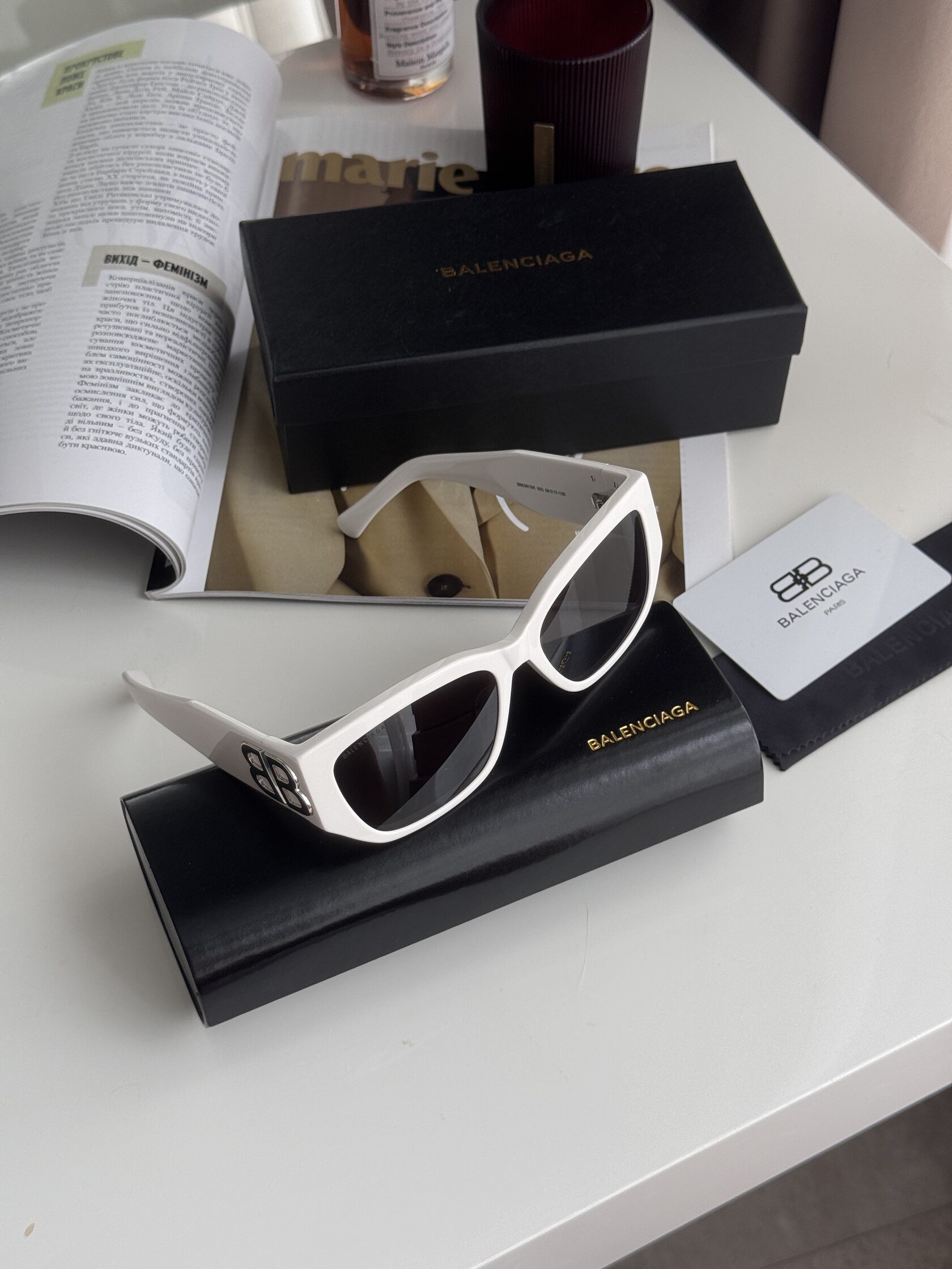 Balenciaga White/Silver BB036SK 002 - 2