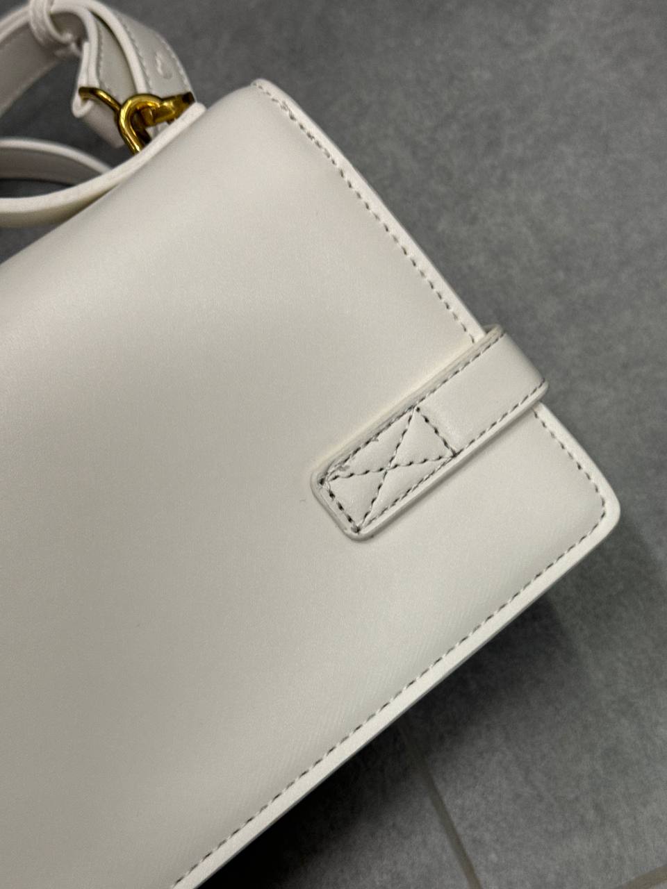 Balmain B-BAG Small White Leather - 5