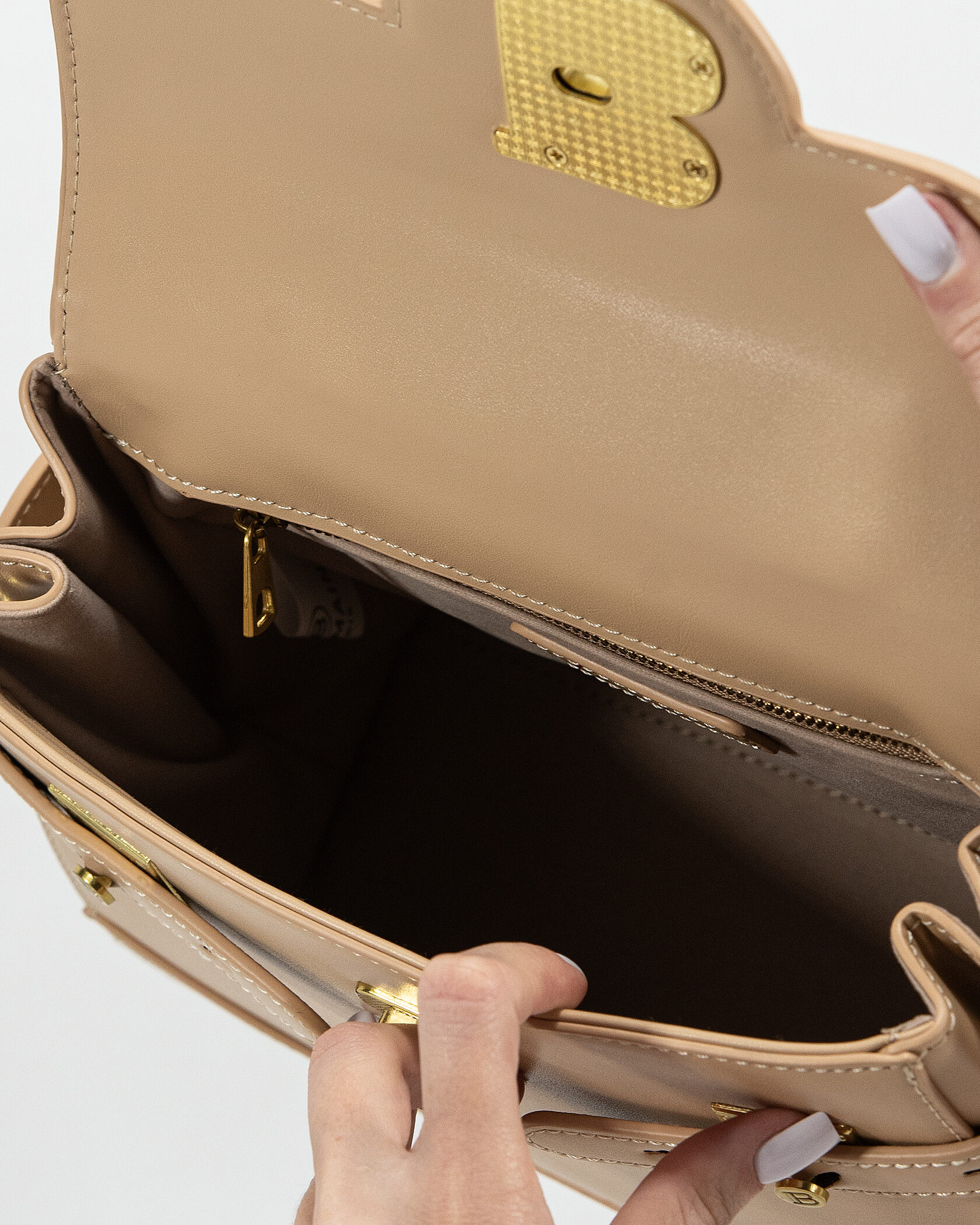 Balmain Beige B-Buzz 23 tote bag - 16