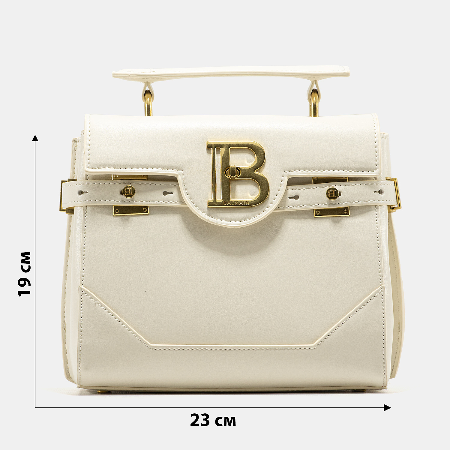 Balmain White B-Buzz 23 tote bag - 3