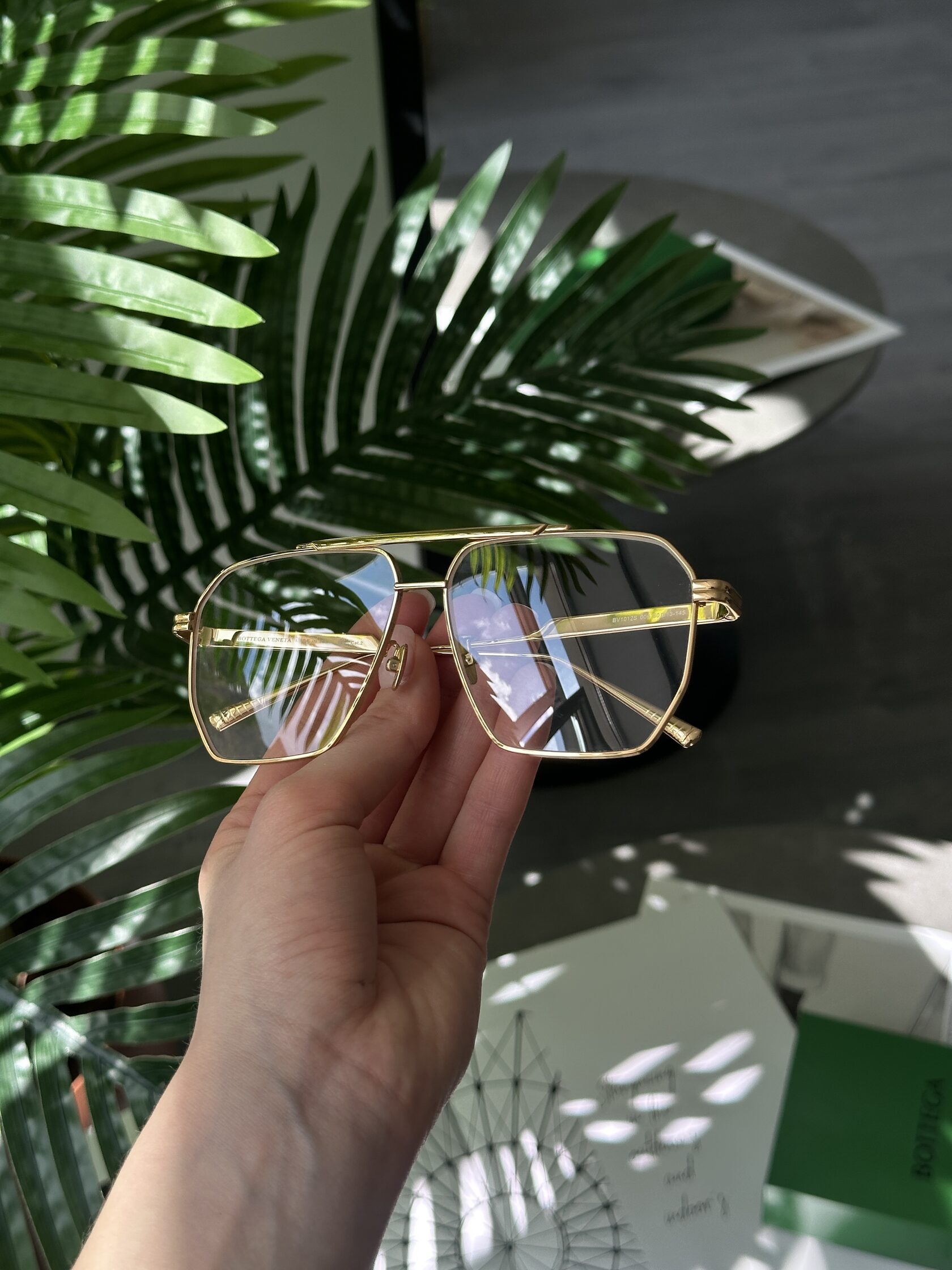 Bottega Veneta Clear/Gold BV1012S 004 - 5