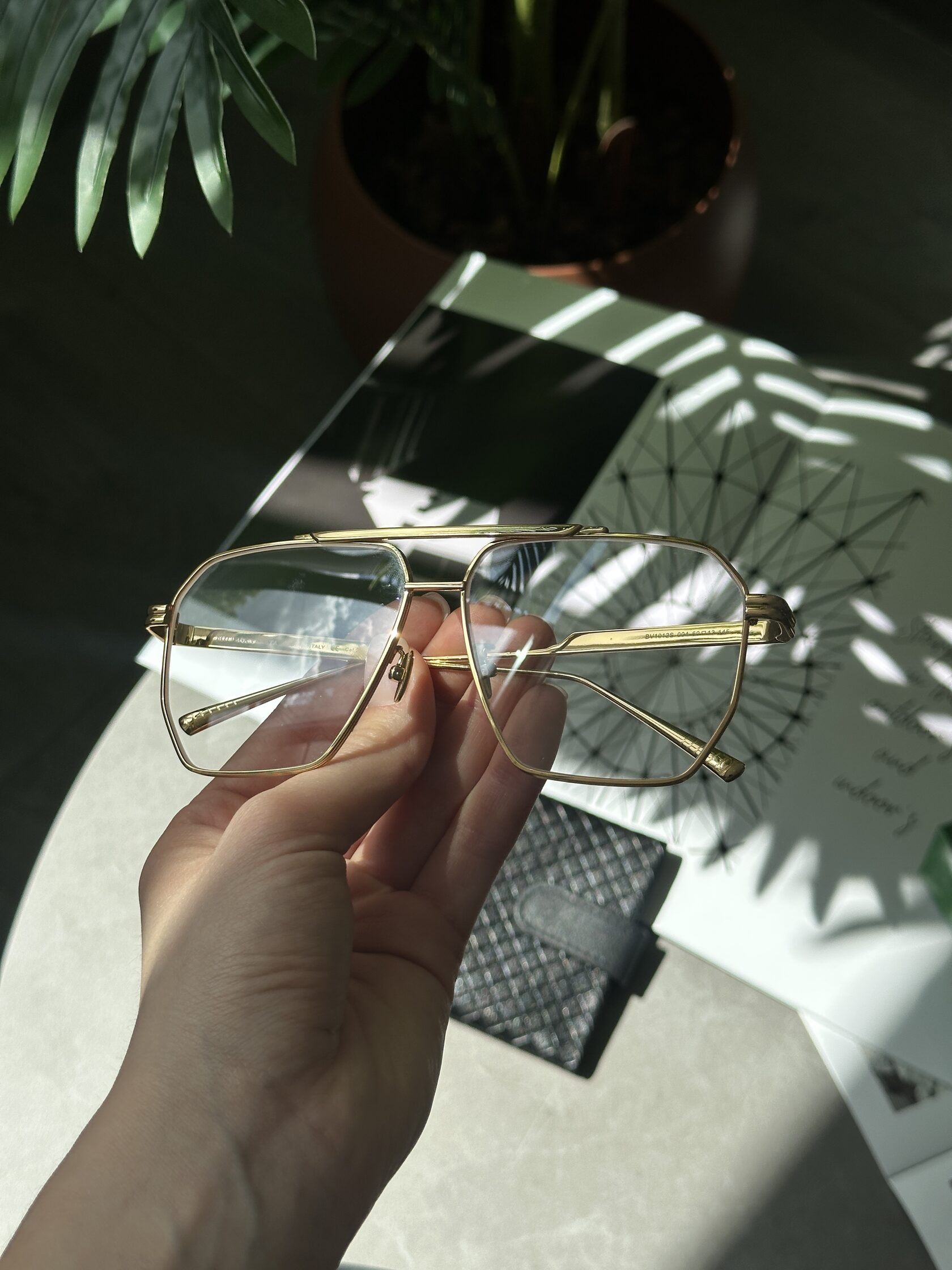 Bottega Veneta Clear/Gold BV1012S 004 - 6