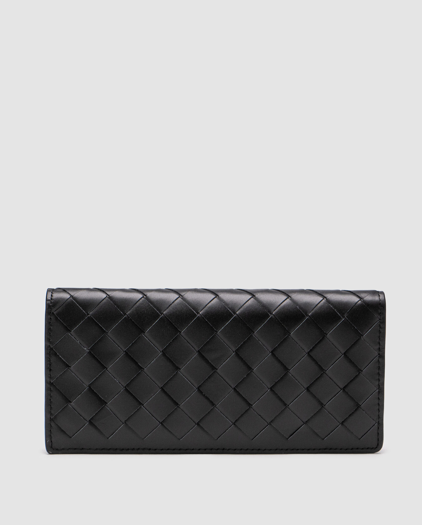 Bottega Veneta Intrecciato Bi-Fold Wallet Large Black - 3