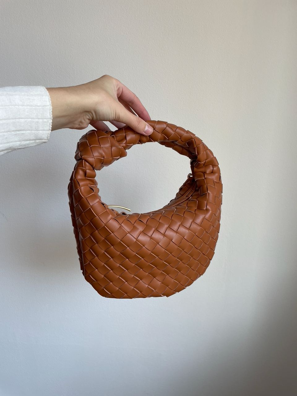 Bottega Veneta Nappa Intrecciato Mini Jodie Caramel - 13