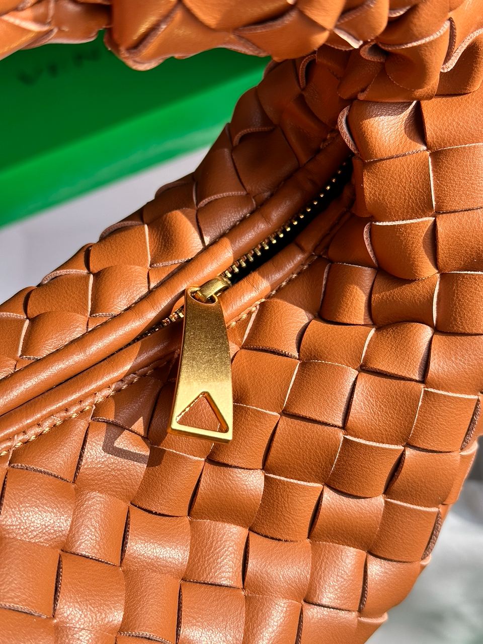 Bottega Veneta Nappa Intrecciato Mini Jodie Caramel - 17
