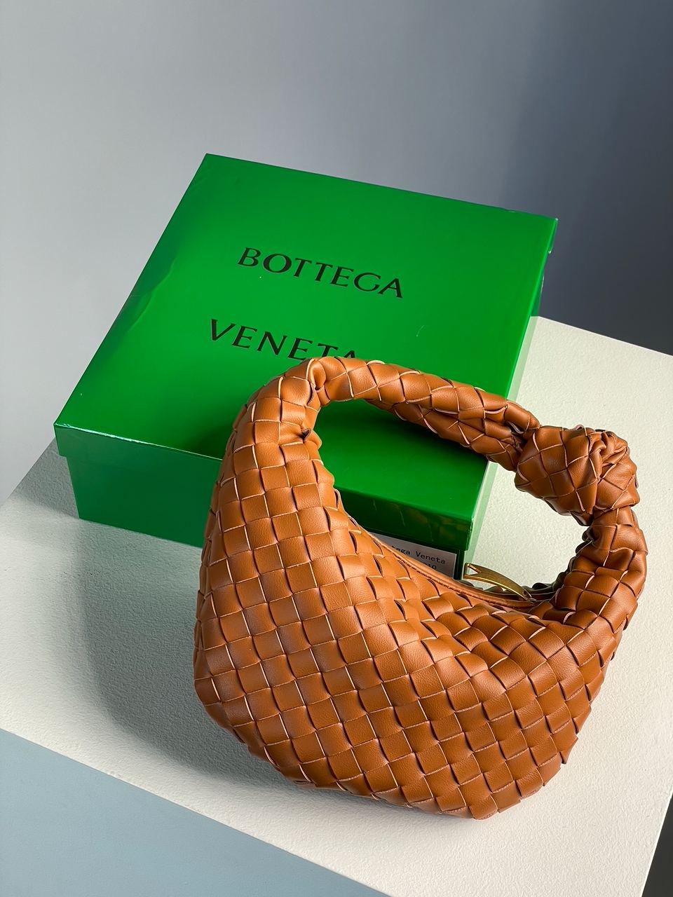 Bottega Veneta Nappa Intrecciato Mini Jodie Caramel - 7