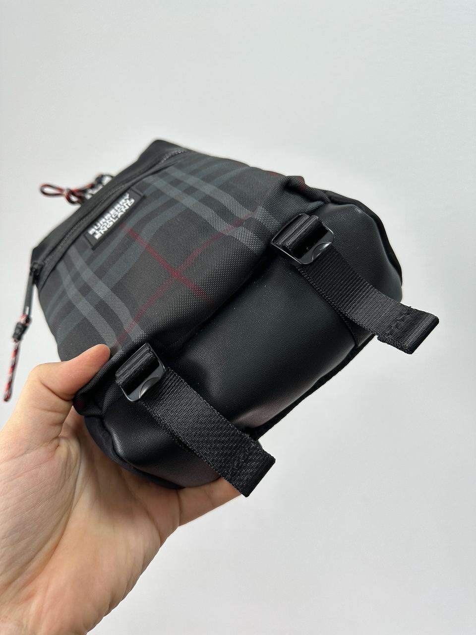 Burberry Black/Grey Canvas Nylon Crossbody Bag - 10