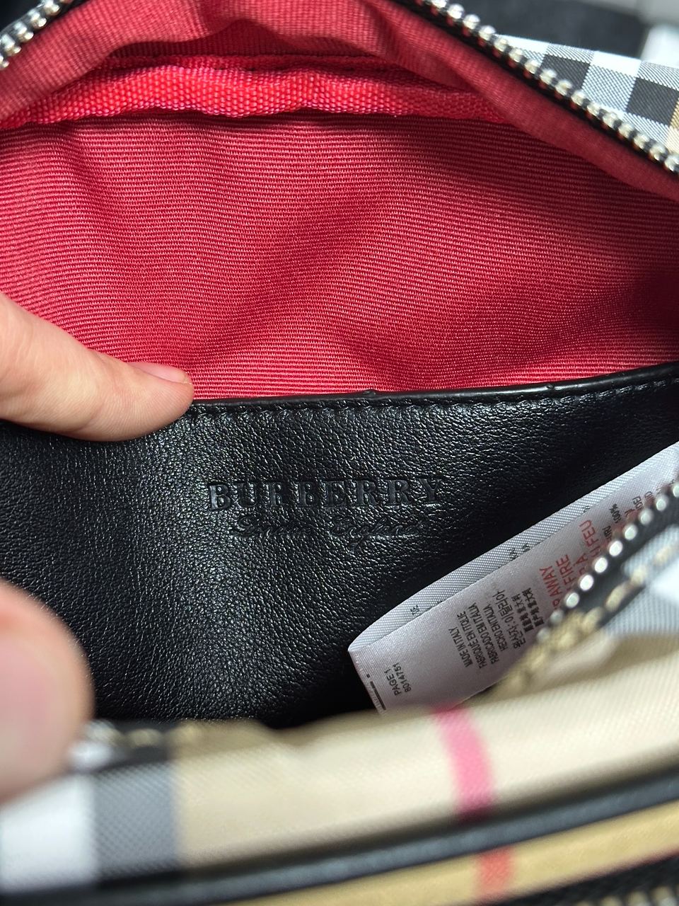 Burberry Black Quilted Canvas Paddy Crossbody Bag Beige - 10