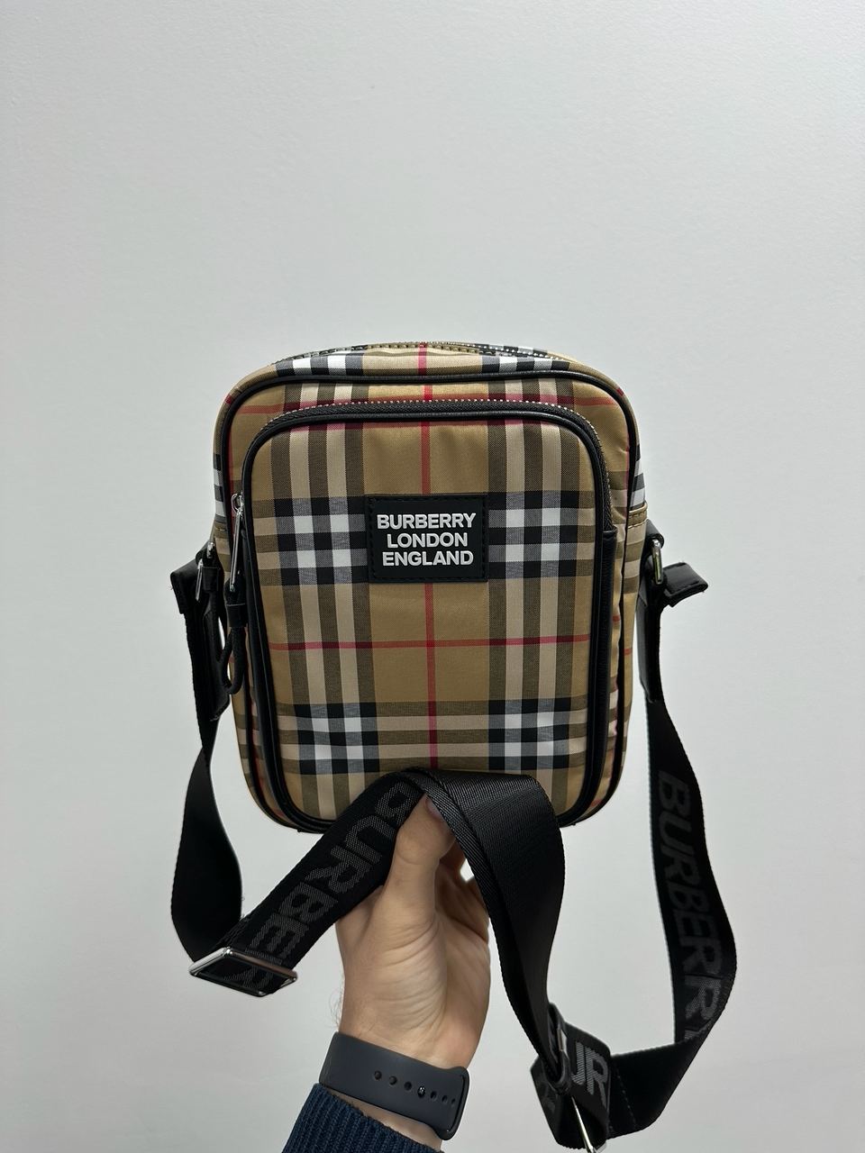 Burberry Black Quilted Canvas Paddy Crossbody Bag Beige - 2