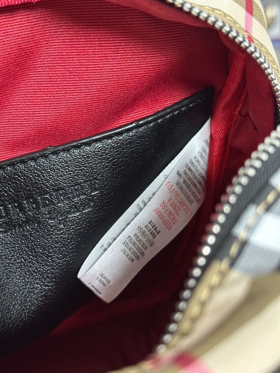 Burberry Black Quilted Canvas Paddy Crossbody Bag Beige - 9