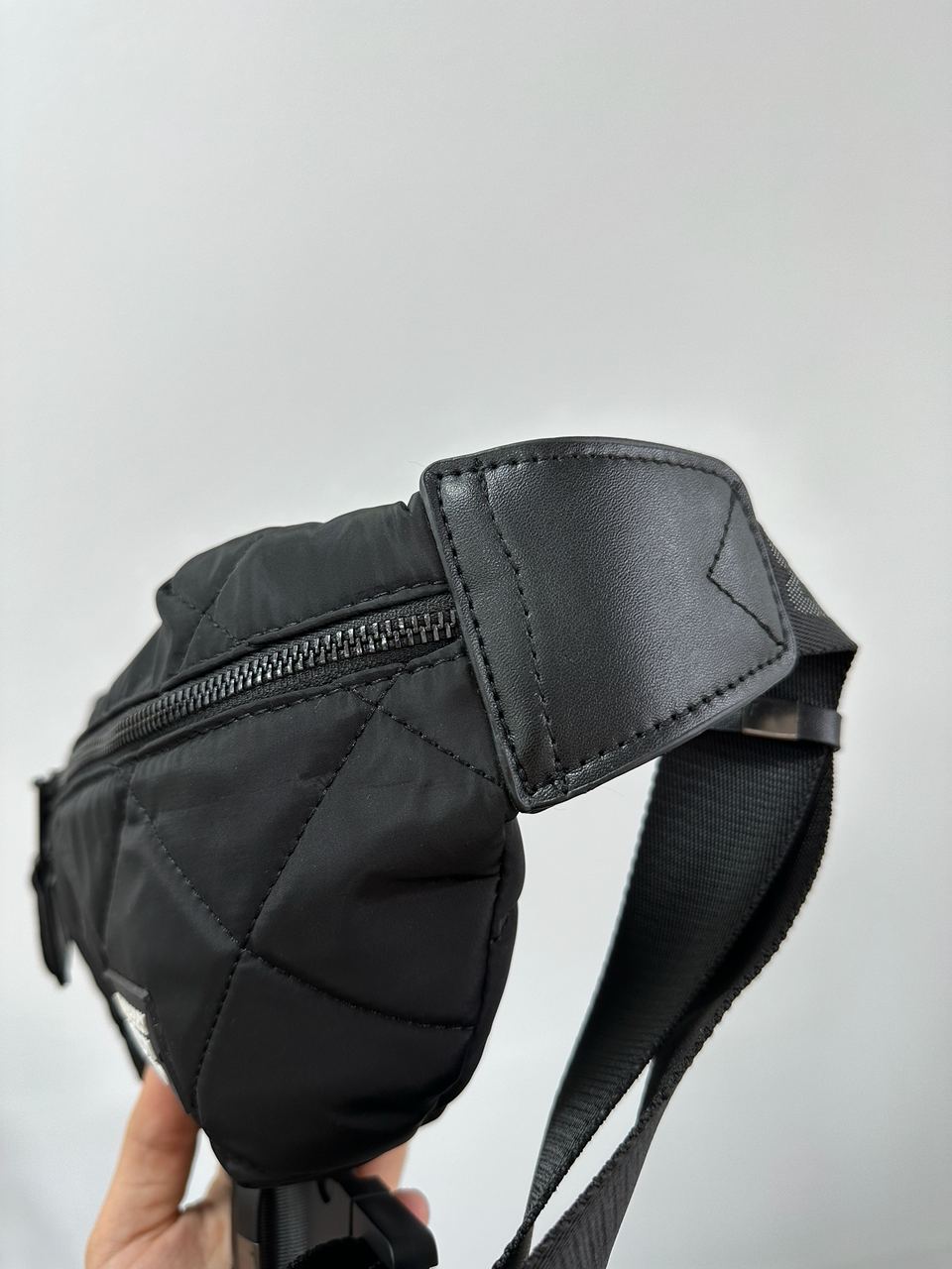 Burberry Black Quilted Fabric Medium Sonny Belt Bag - 13