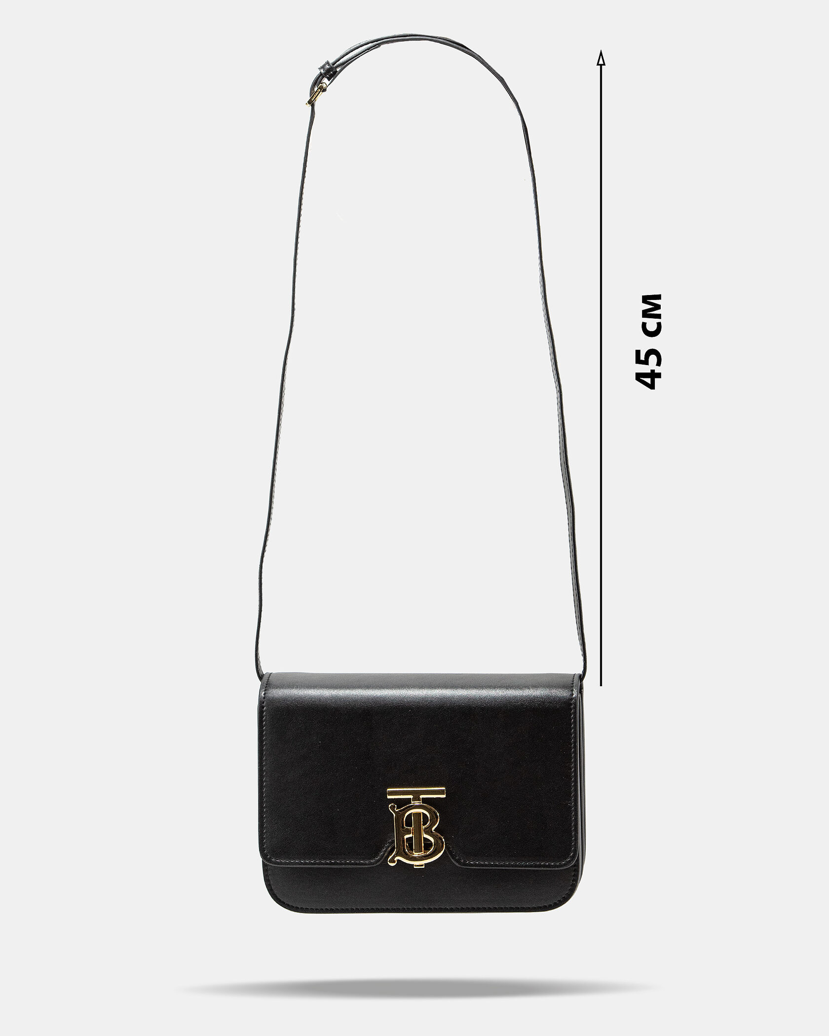 Burberry Calfskin Mini TB Bag Black - 4