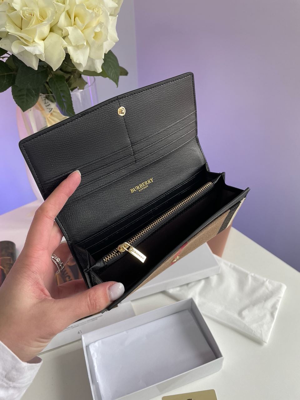 Burberry Credit Card Wallet Brown/Black - 14