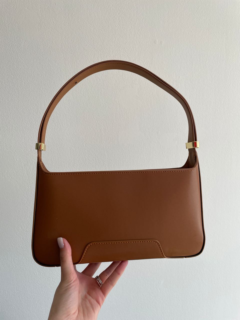 Burberry Leather TB Shoulder Bag "Brown" - 15
