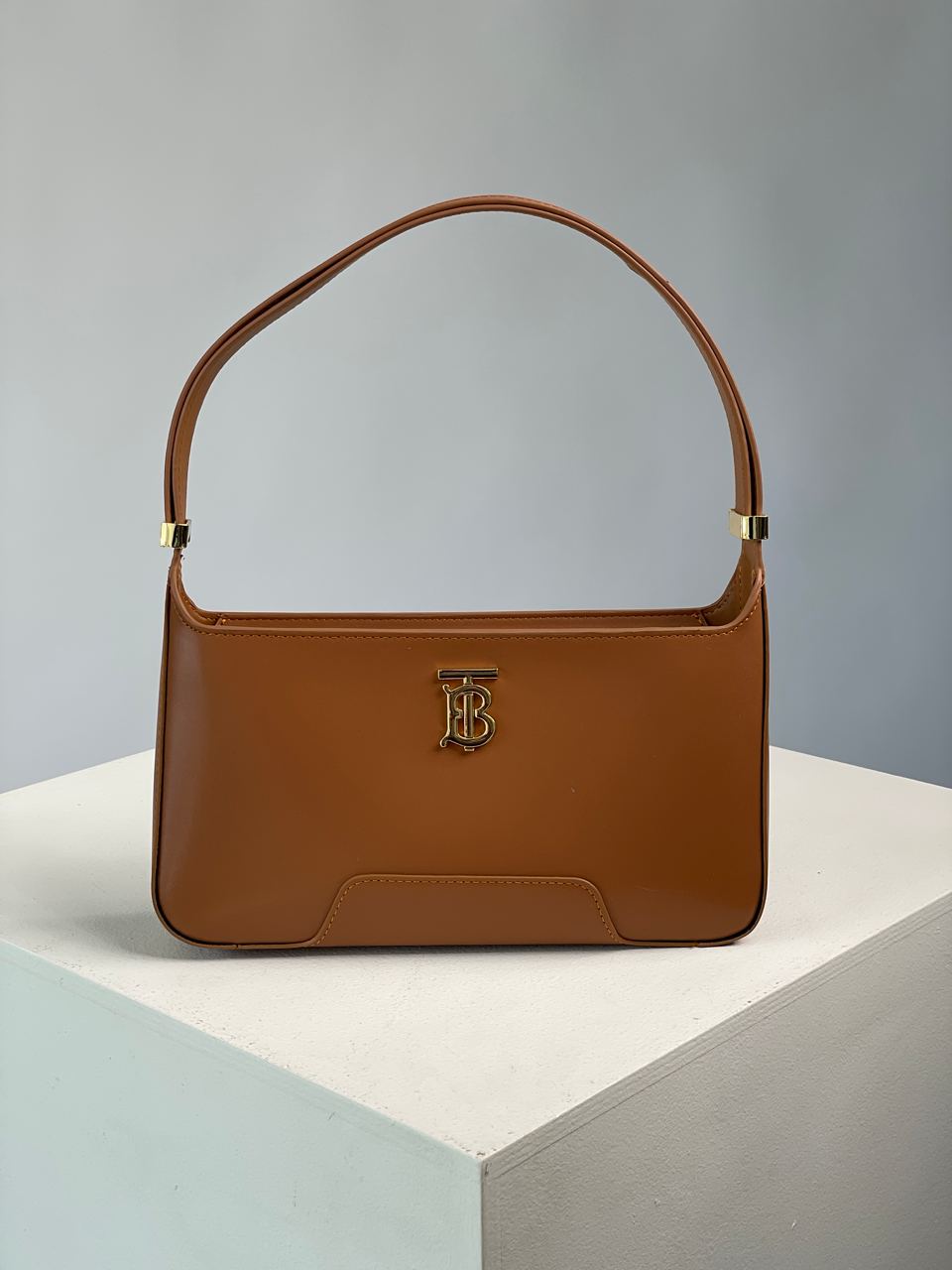 Burberry Leather TB Shoulder Bag "Brown" - 3