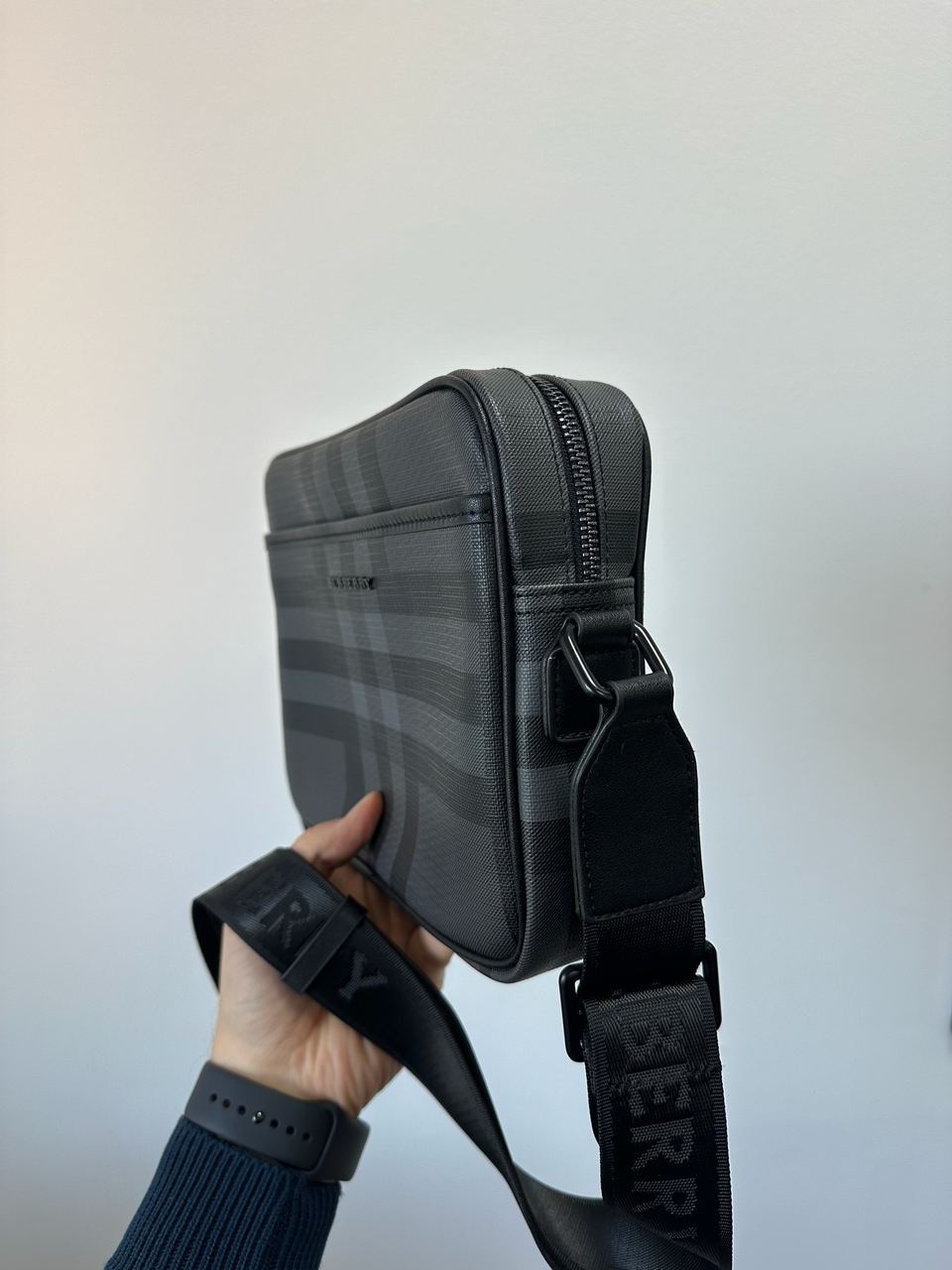 Burberry Muswell Shoulder Crossbody Bag Dark Grey - 6