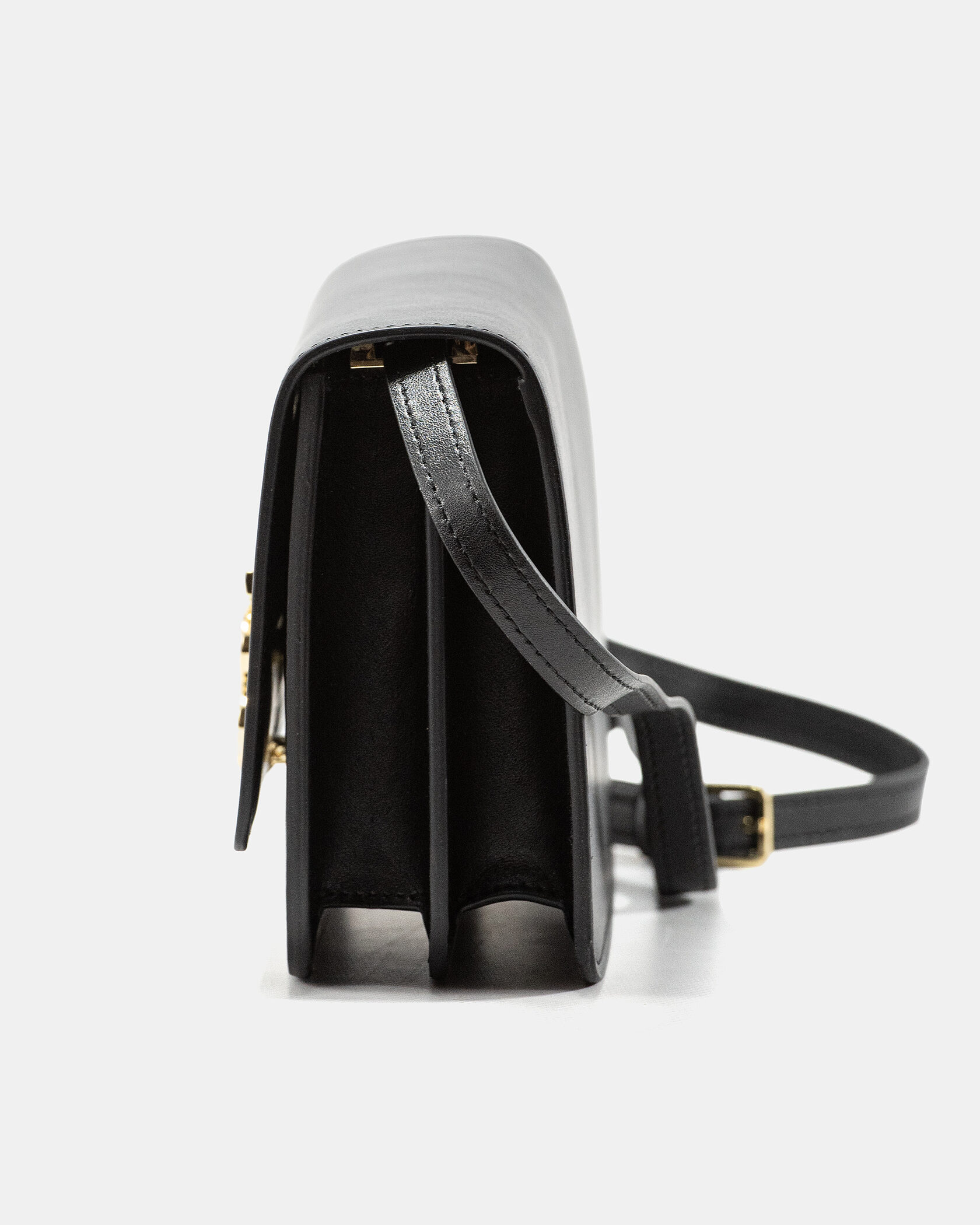 Burberry Small Leather TB Bag Black - 10