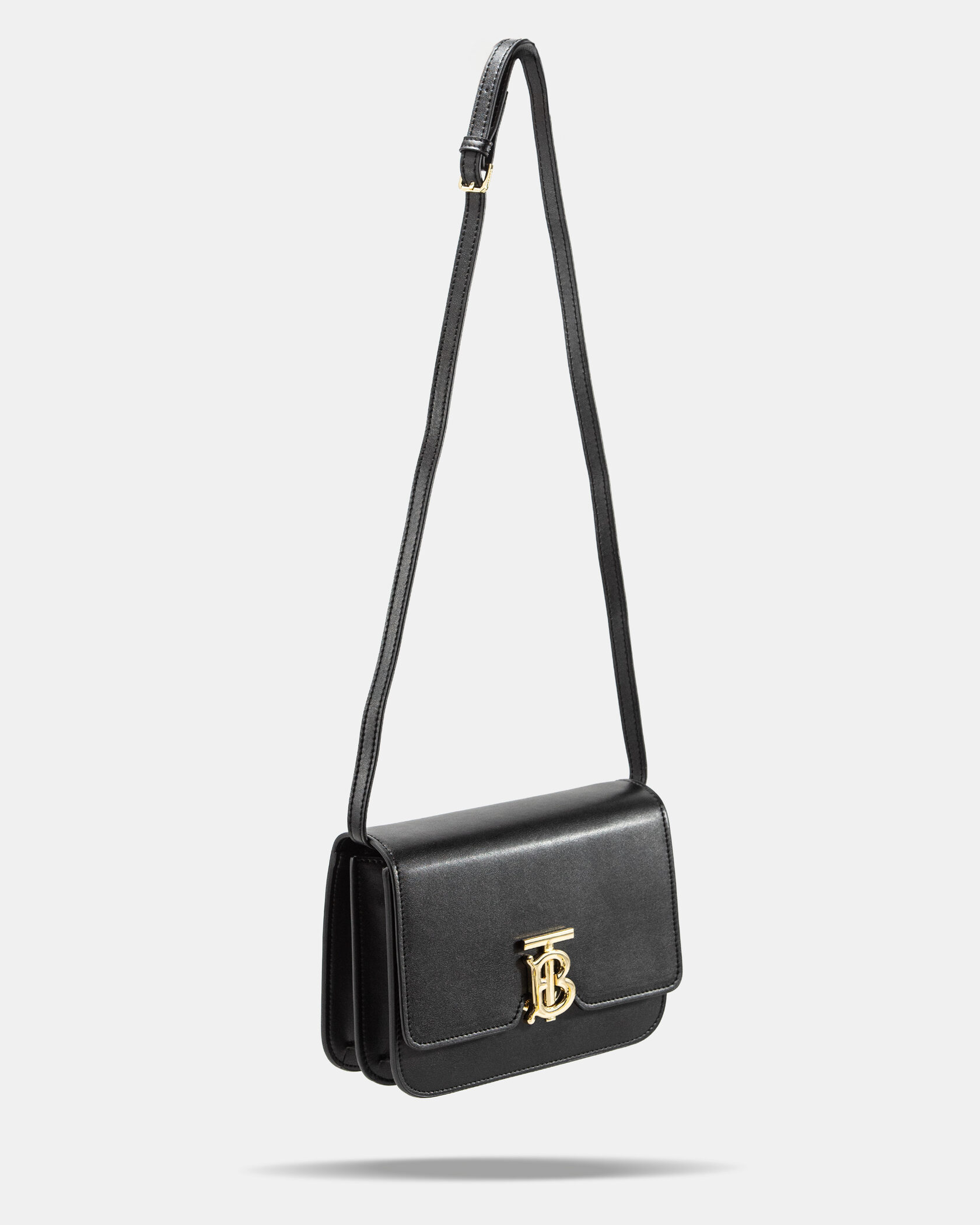 Burberry Small Leather TB Bag Black - 8