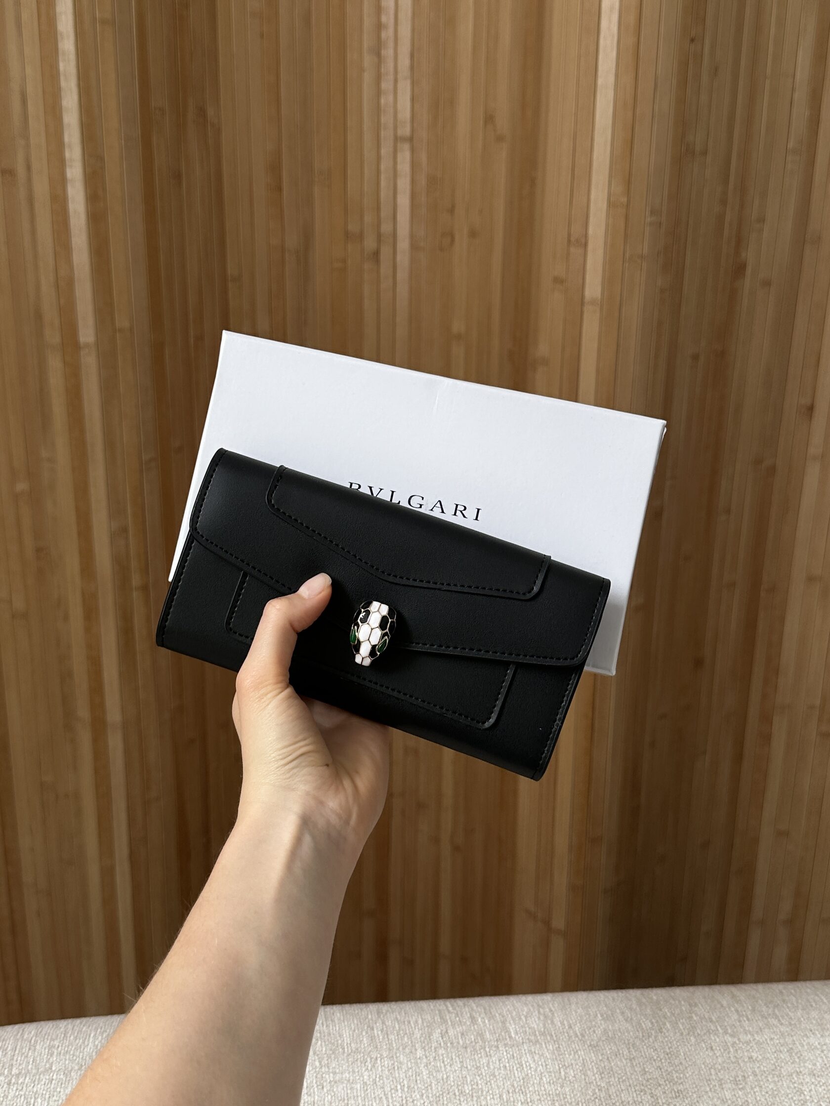 Bvlgari Serpenti Forever Large Wallet Black - 4