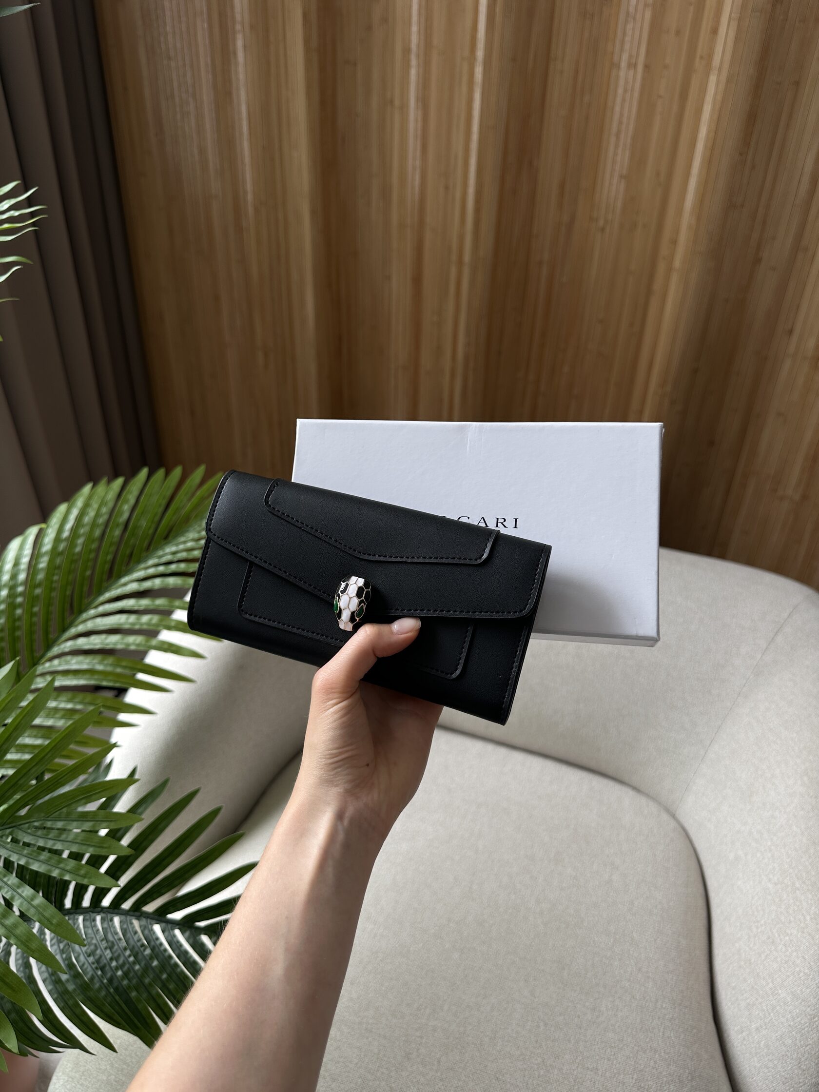 Bvlgari Serpenti Forever Large Wallet Black - 5