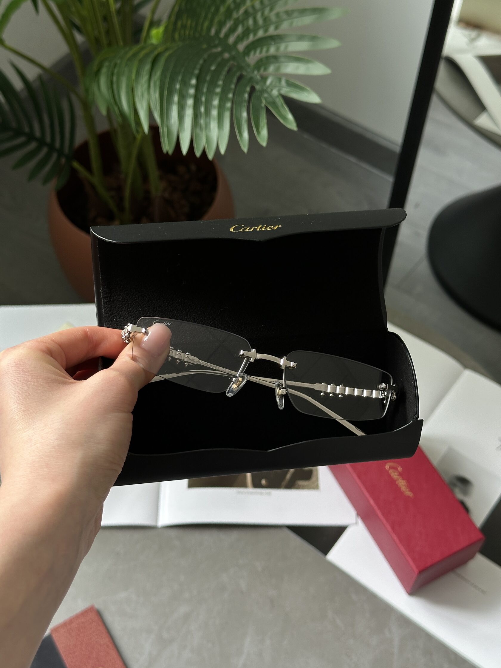 Cartier Clash Clear/Silver CT0544S 001 L Cat.2 - 4