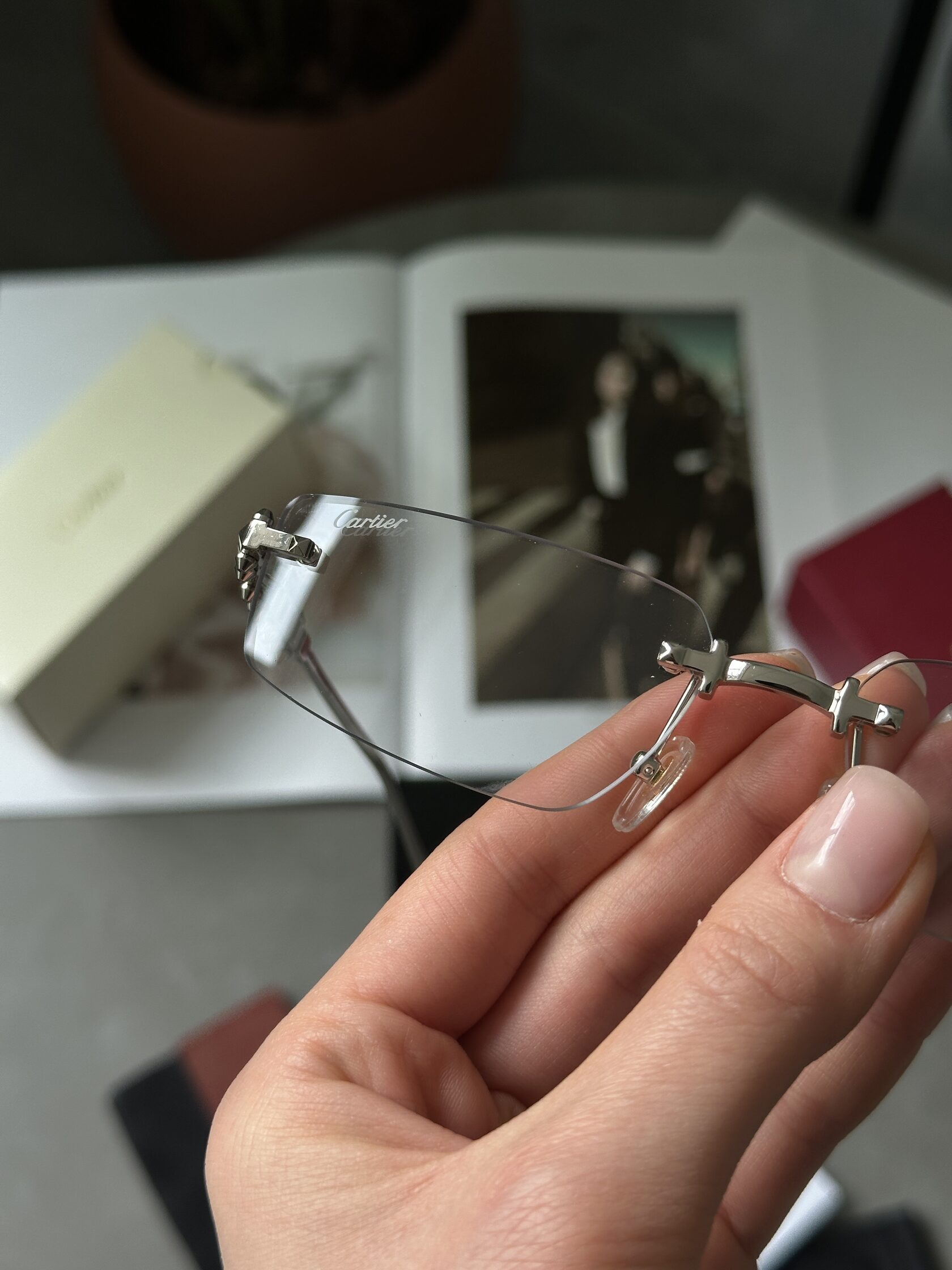 Cartier Clash Clear/Silver CT0544S 001 L Cat.2 - 7