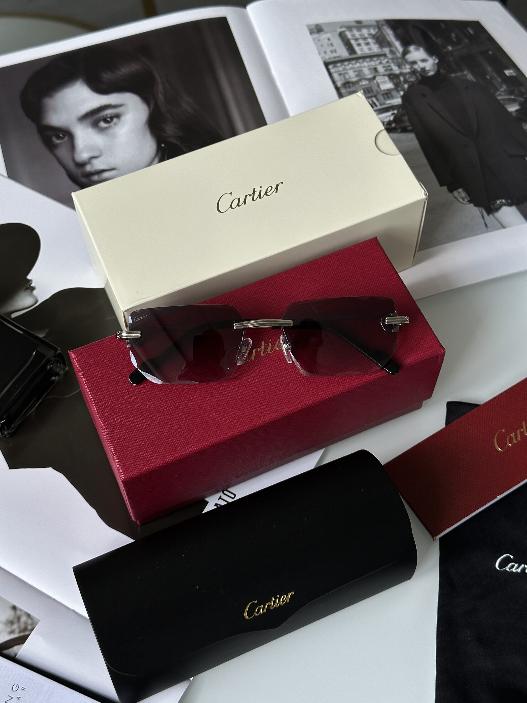 Cartier CT0627S 006WP Blue/Silver - 2