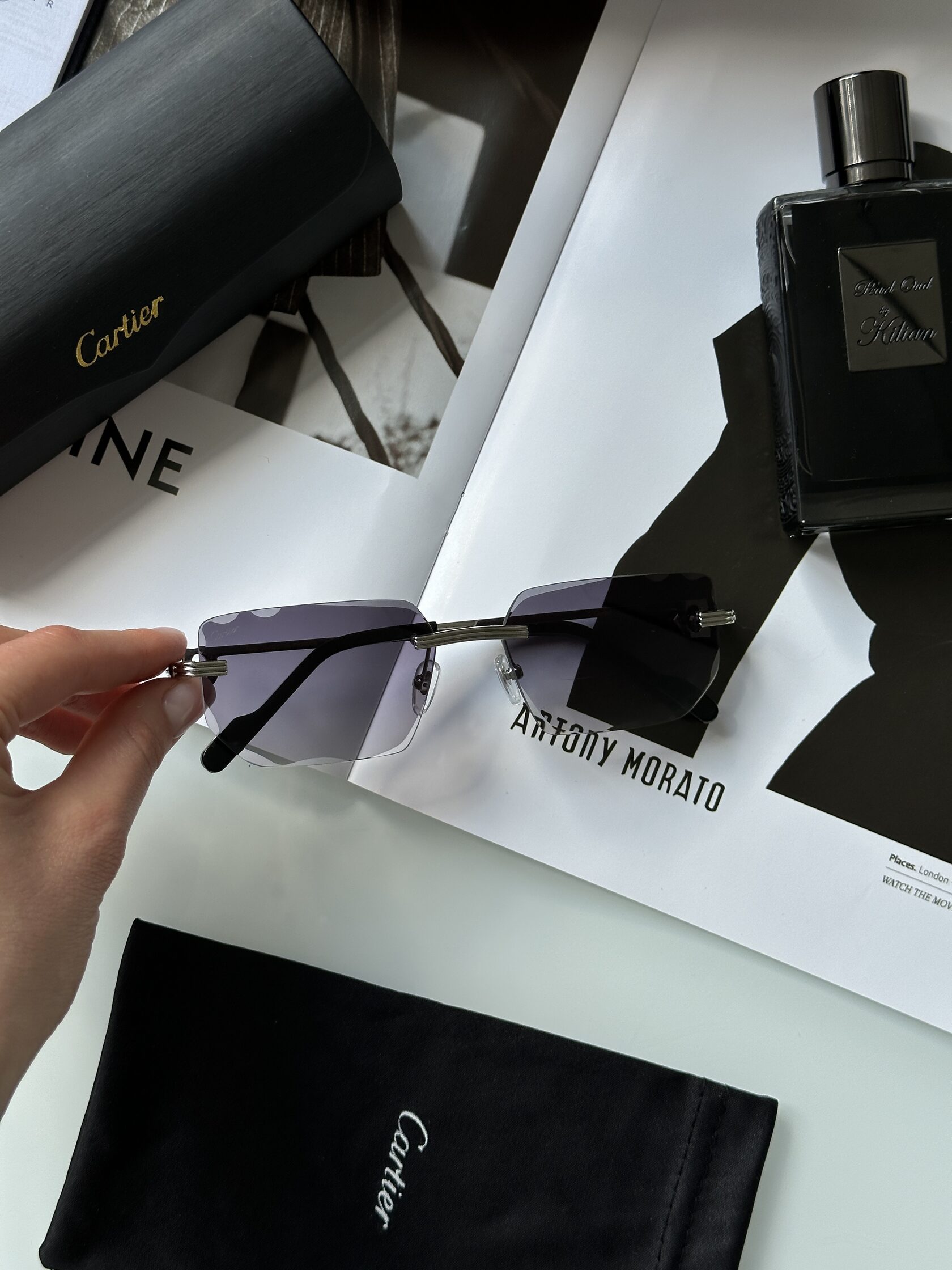 Cartier CT0627S 006WP Blue/Silver - 6