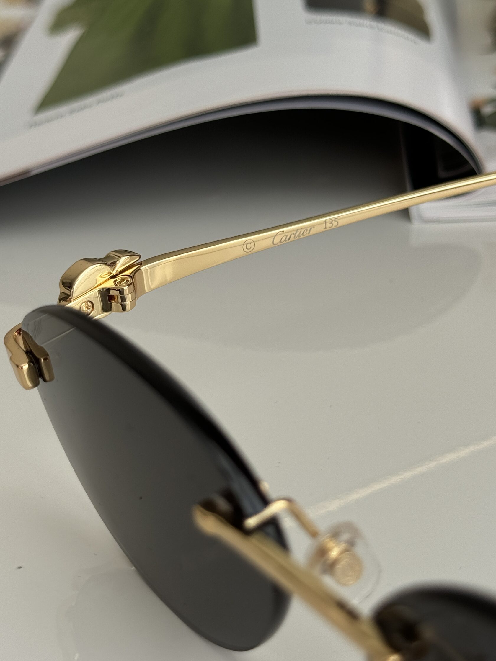 Cartier Panthère Black/Gold CT0504S - 13