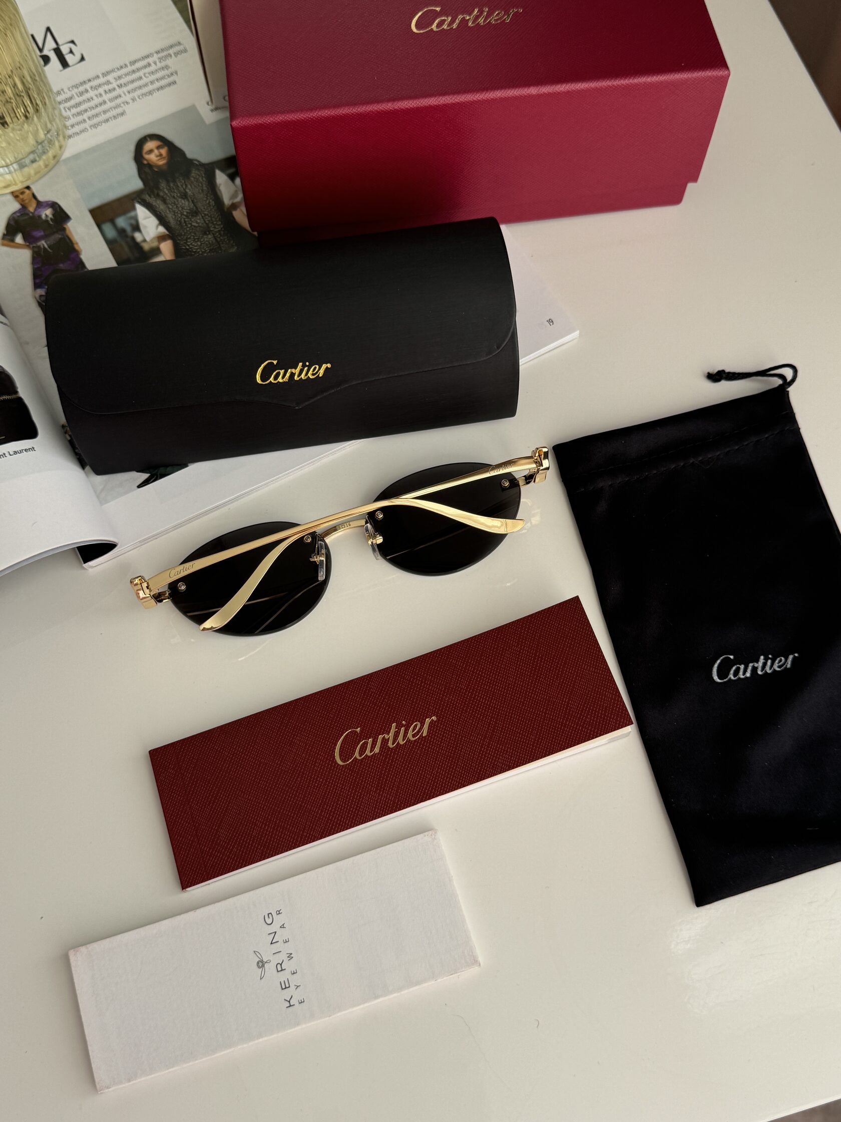 Cartier Panthère Black/Gold CT0504S - 14