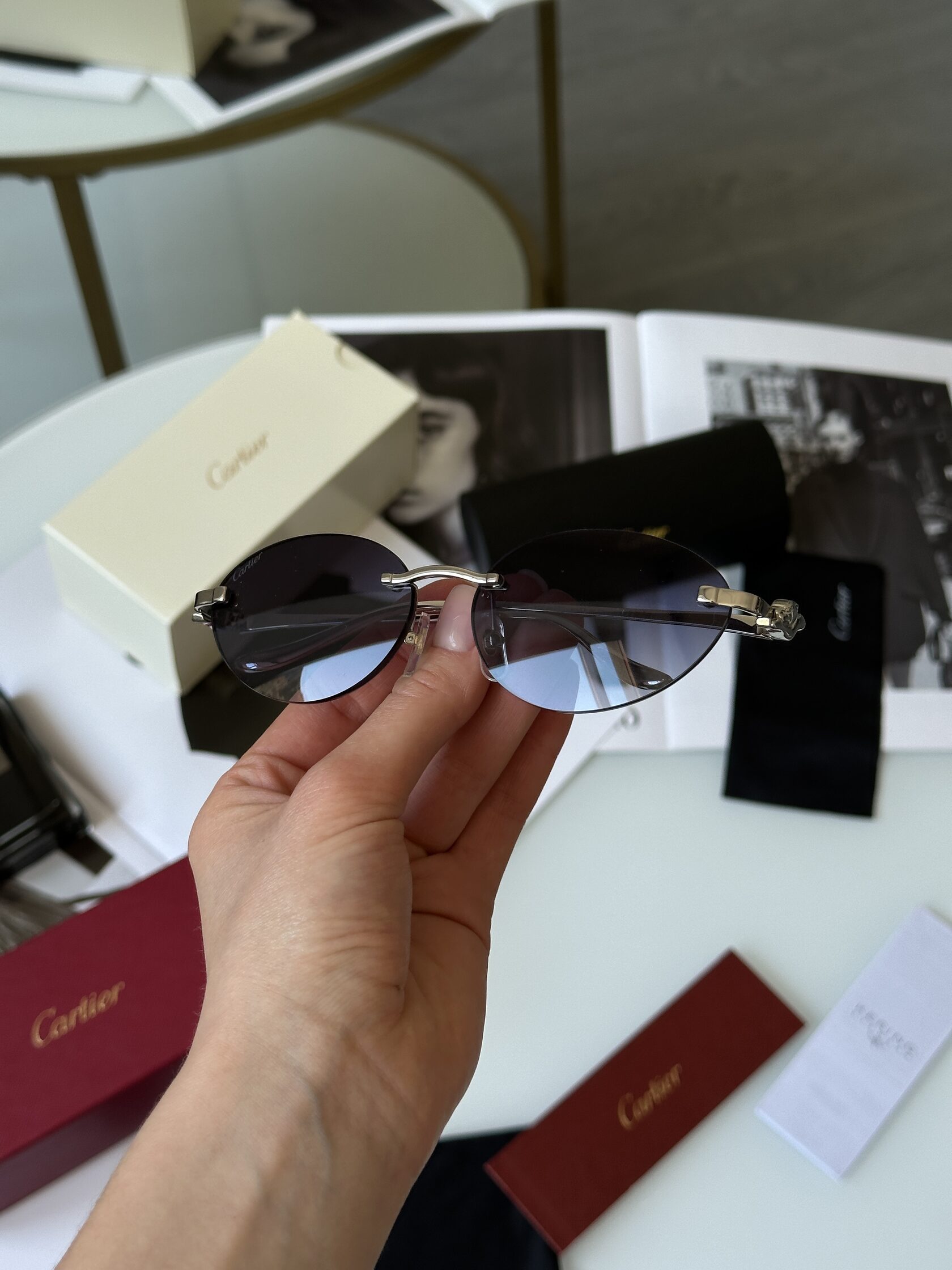 Cartier Panthère Blue/Silver CT0504S - 6