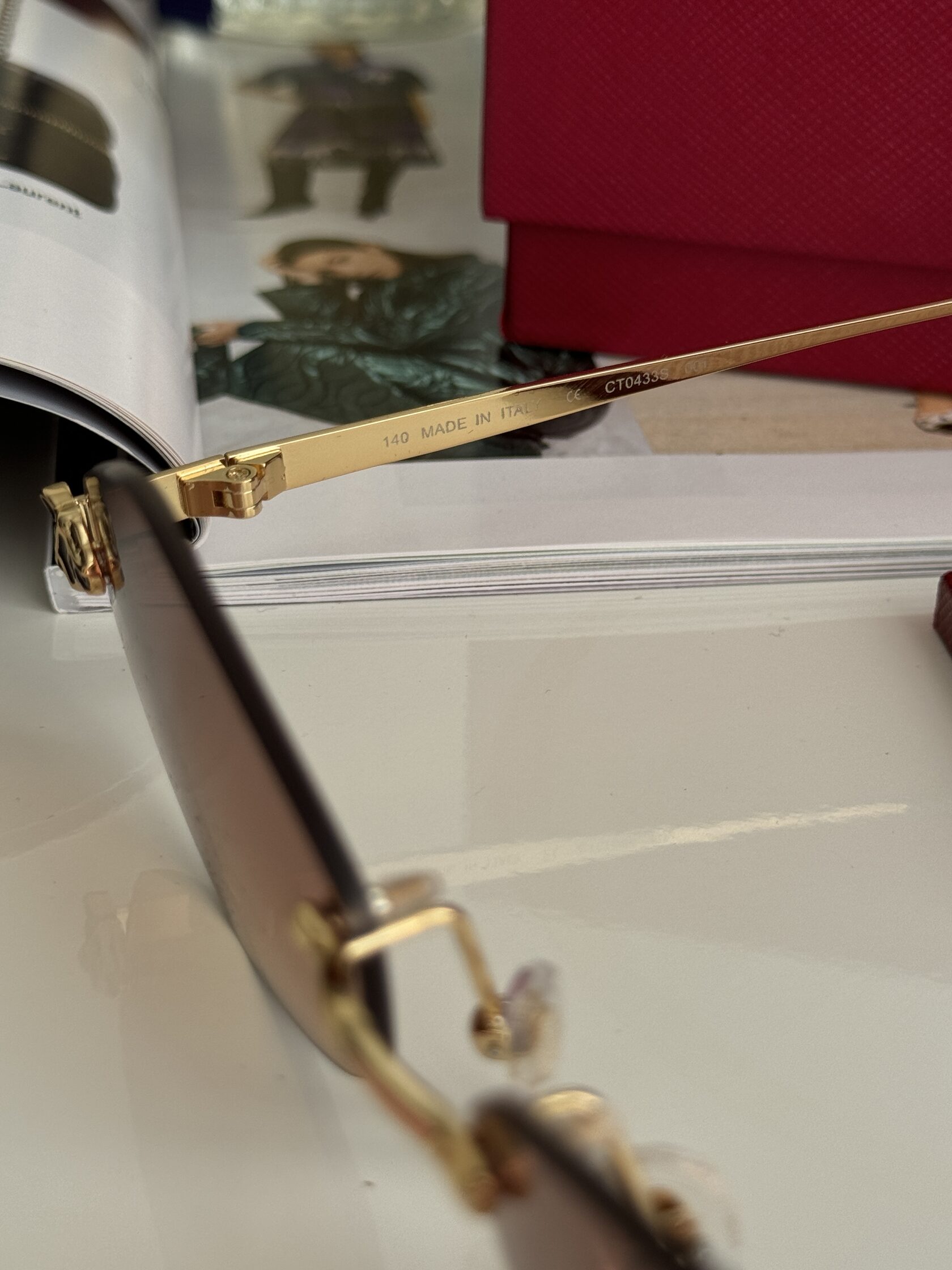 Cartier Panthère Losange Brown/Gold CT0433S - 14