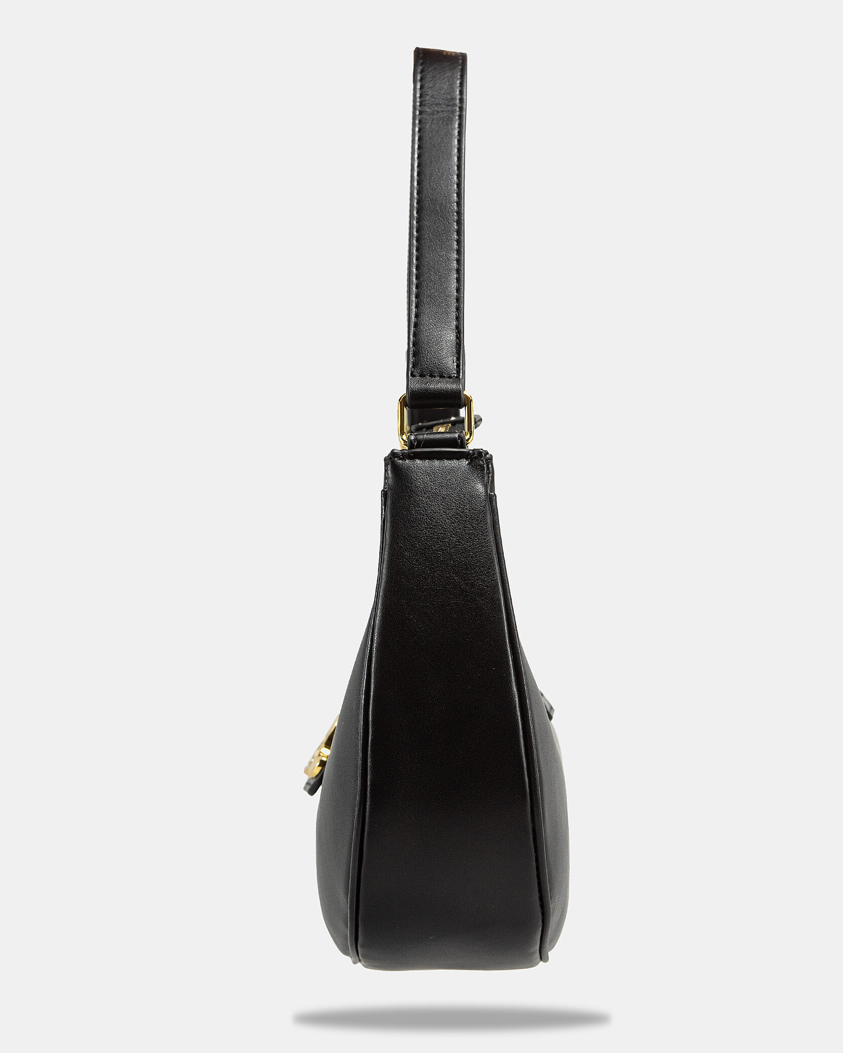 Celine Ava Triomphe Soft Bag in Smooth Calfskin Black - 8