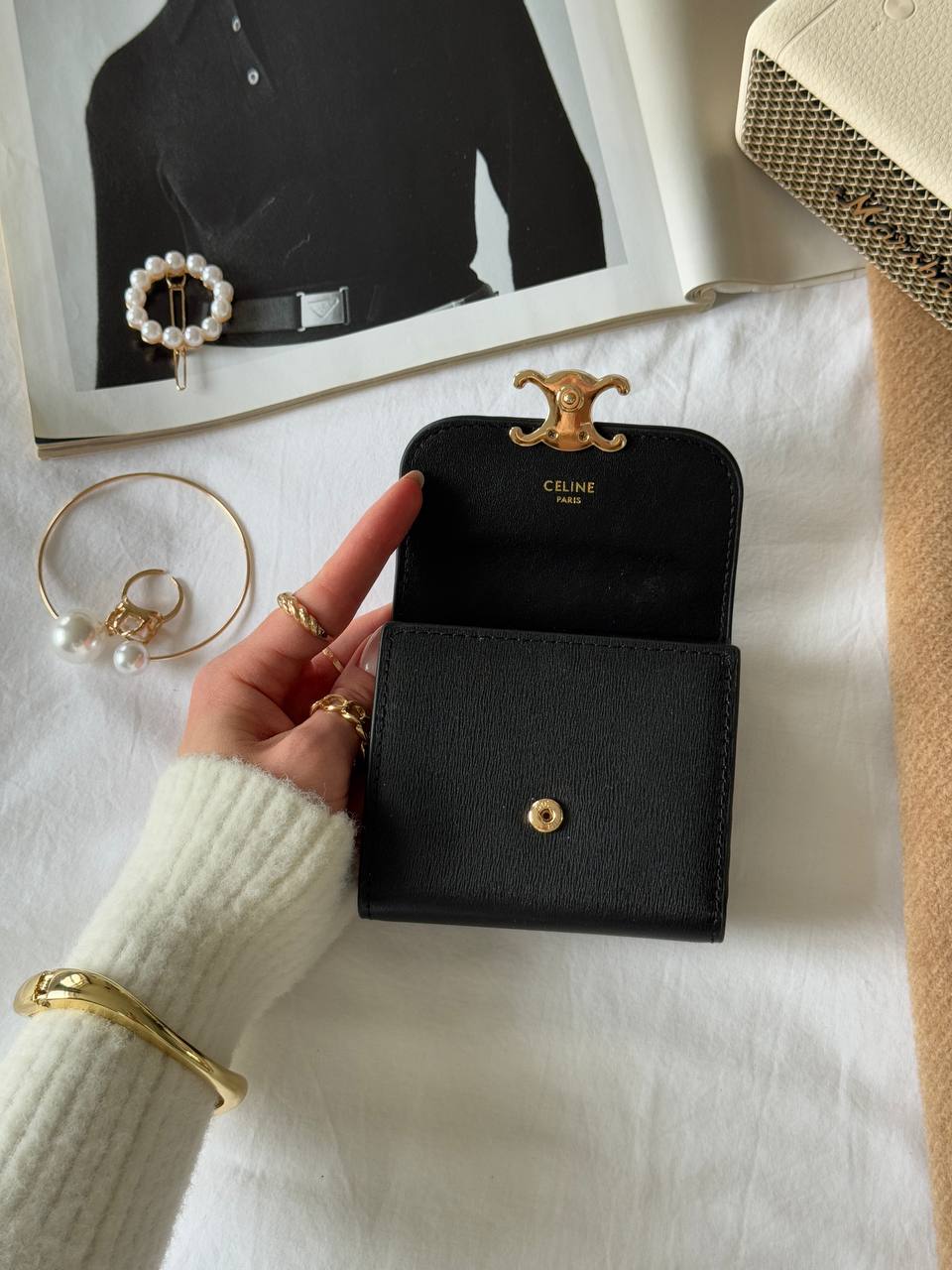 Celine Business Card Holder Triomphe - 12