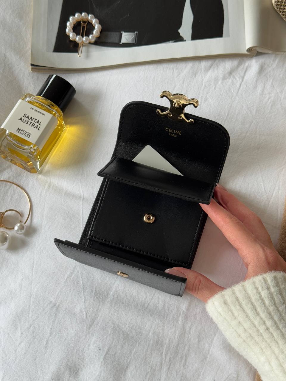 Celine Business Card Holder Triomphe - 13