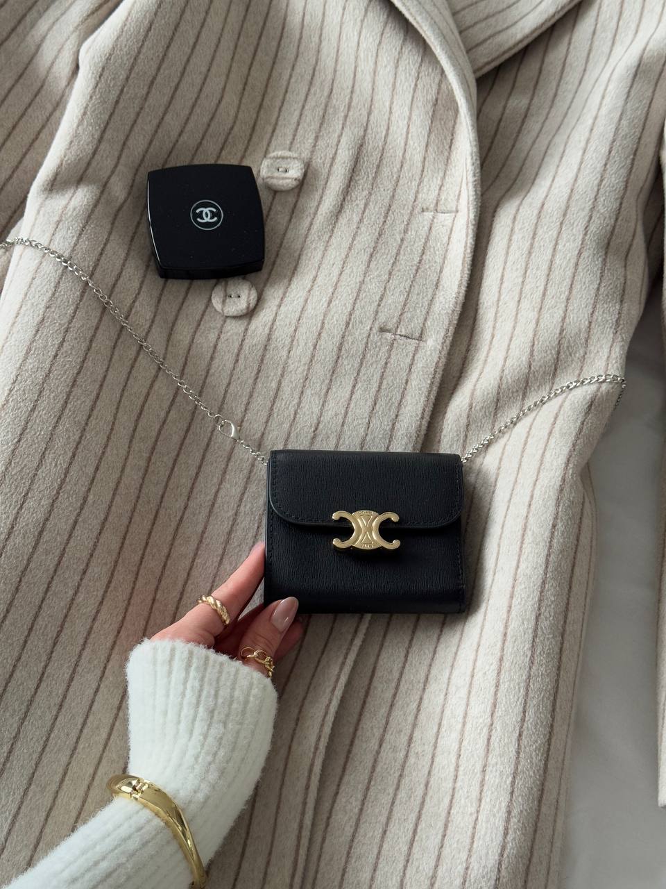 Celine Business Card Holder Triomphe - 9