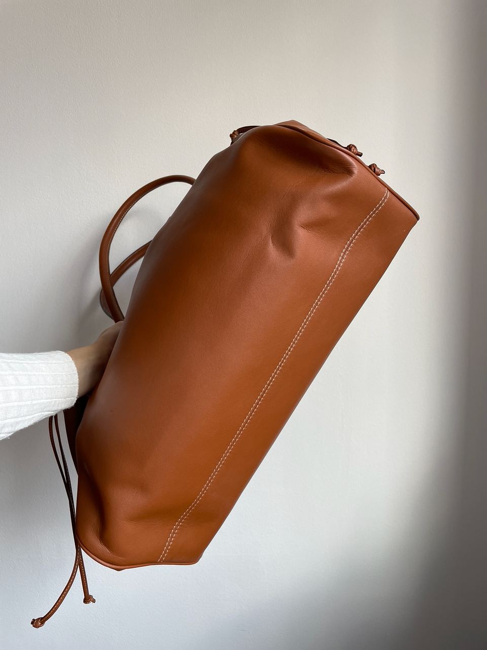 Celine Cabas Drawstring Cuir Triomphe In Smooth Calfskin Tan - 24